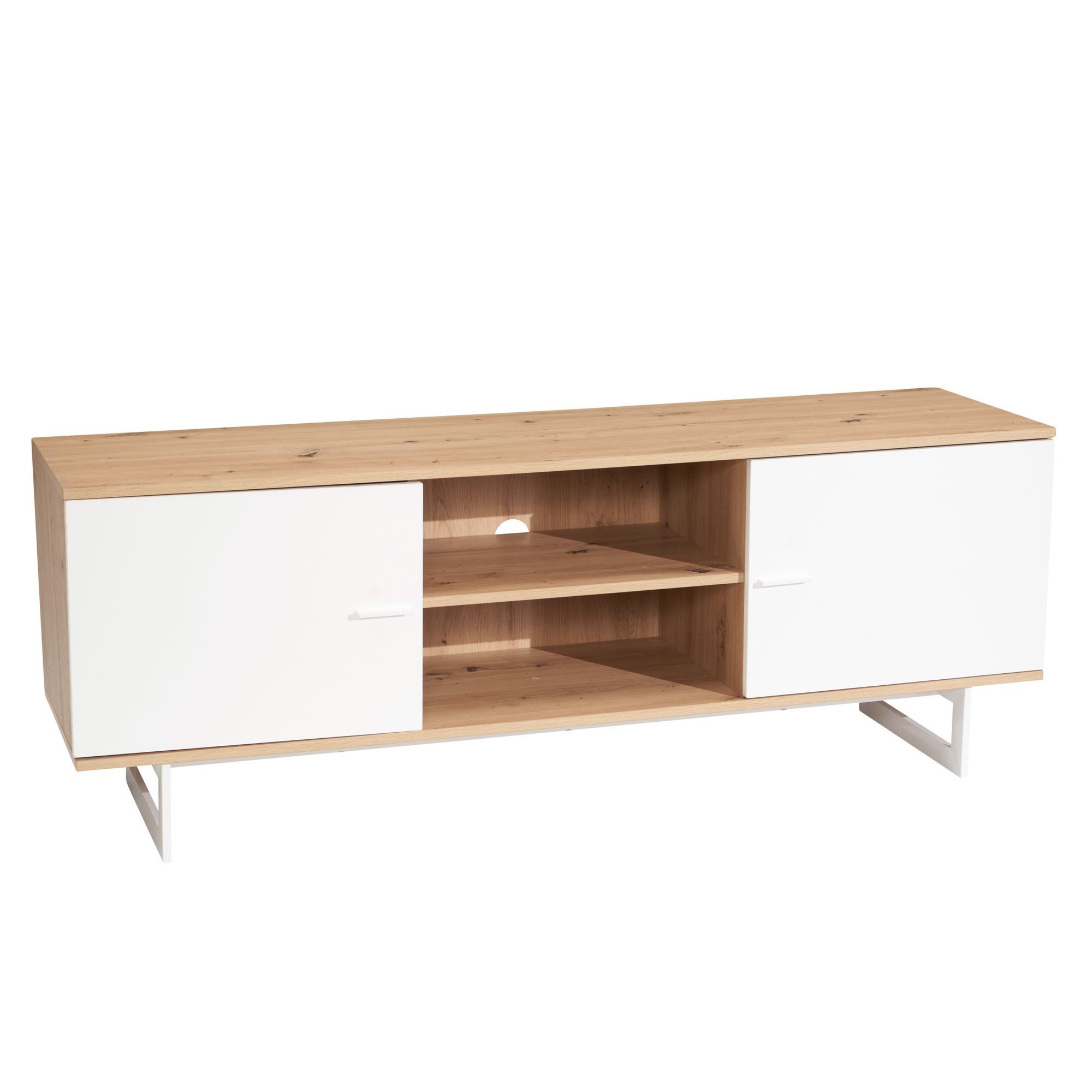 FINEBUY Lowboard FB56087 (zwei Türen, 150x55x40 günstig online kaufen