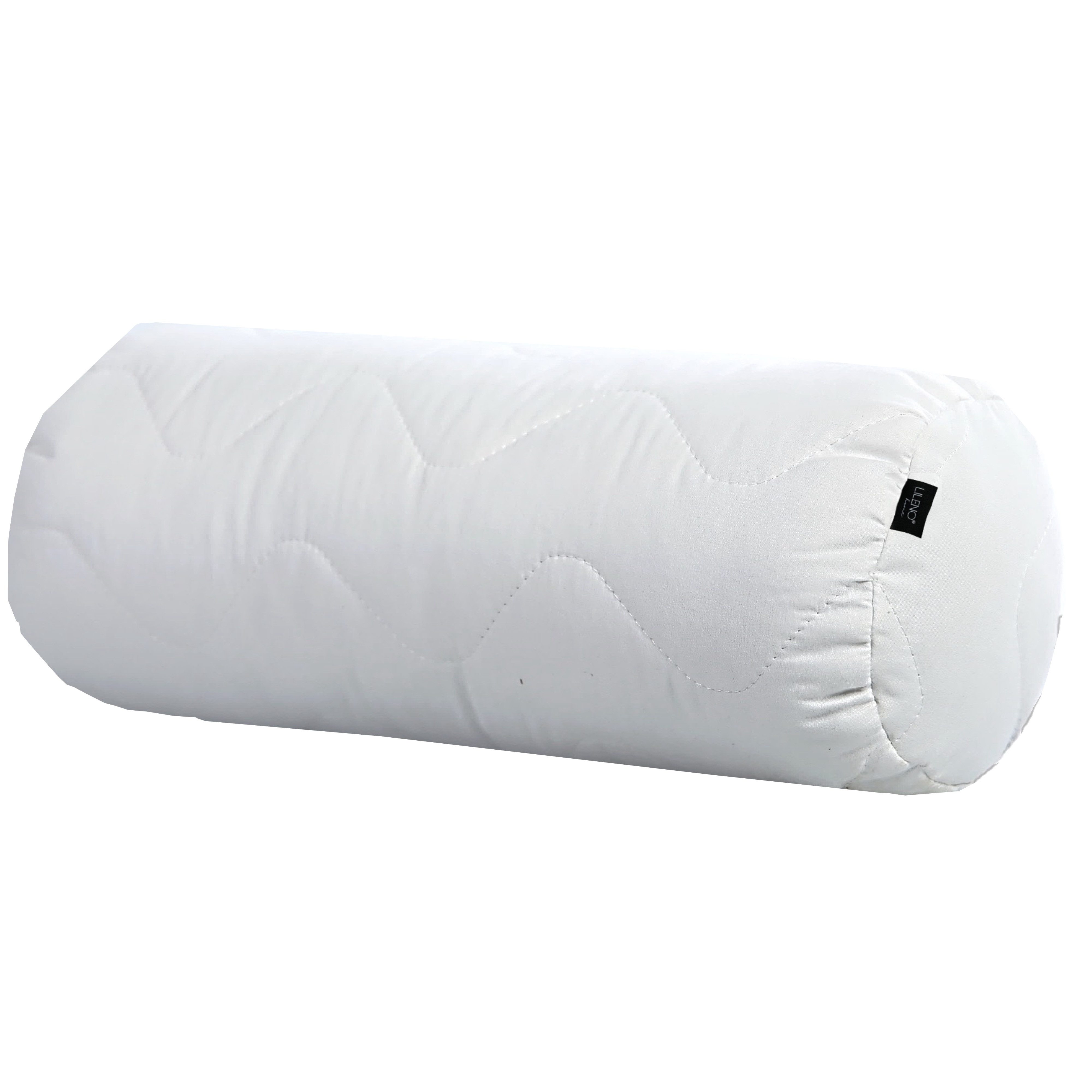 LILENO HOME Kopfkissen - gestepptes Kissen in verschiedenen Größen - Made in Germany, Füllung: 100% Polyester, Rückenschläfer, Seitenschläfer, Bauchschläfer, Spar-Set, 1er Set, Nackenrolle 15x40 cm, allergikergeeignetes Nackenkissen