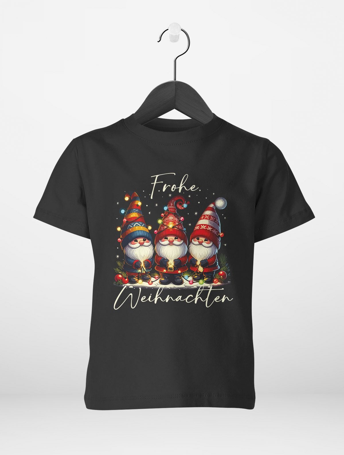 Print-Shirt Kinder T-Shirt Froihe Weihnachten Wichtel Aufdruck Weihnachtsshirt