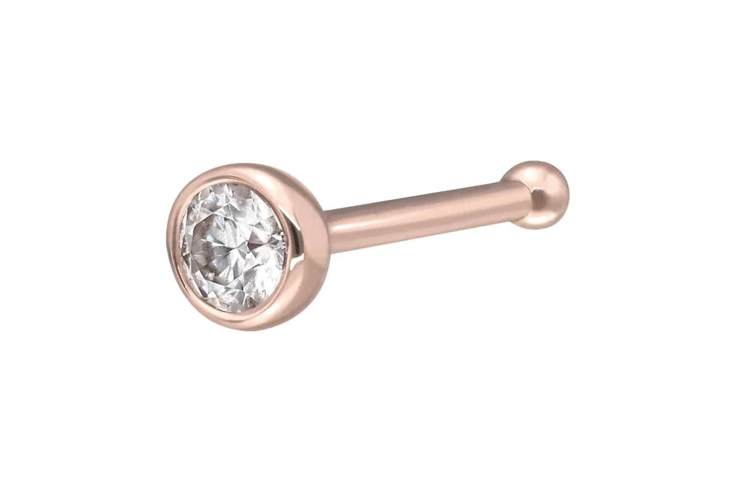 PIERCINGLINE Nasenpiercing 14/18 Karat Gold Nasenstecker günstig online kaufen