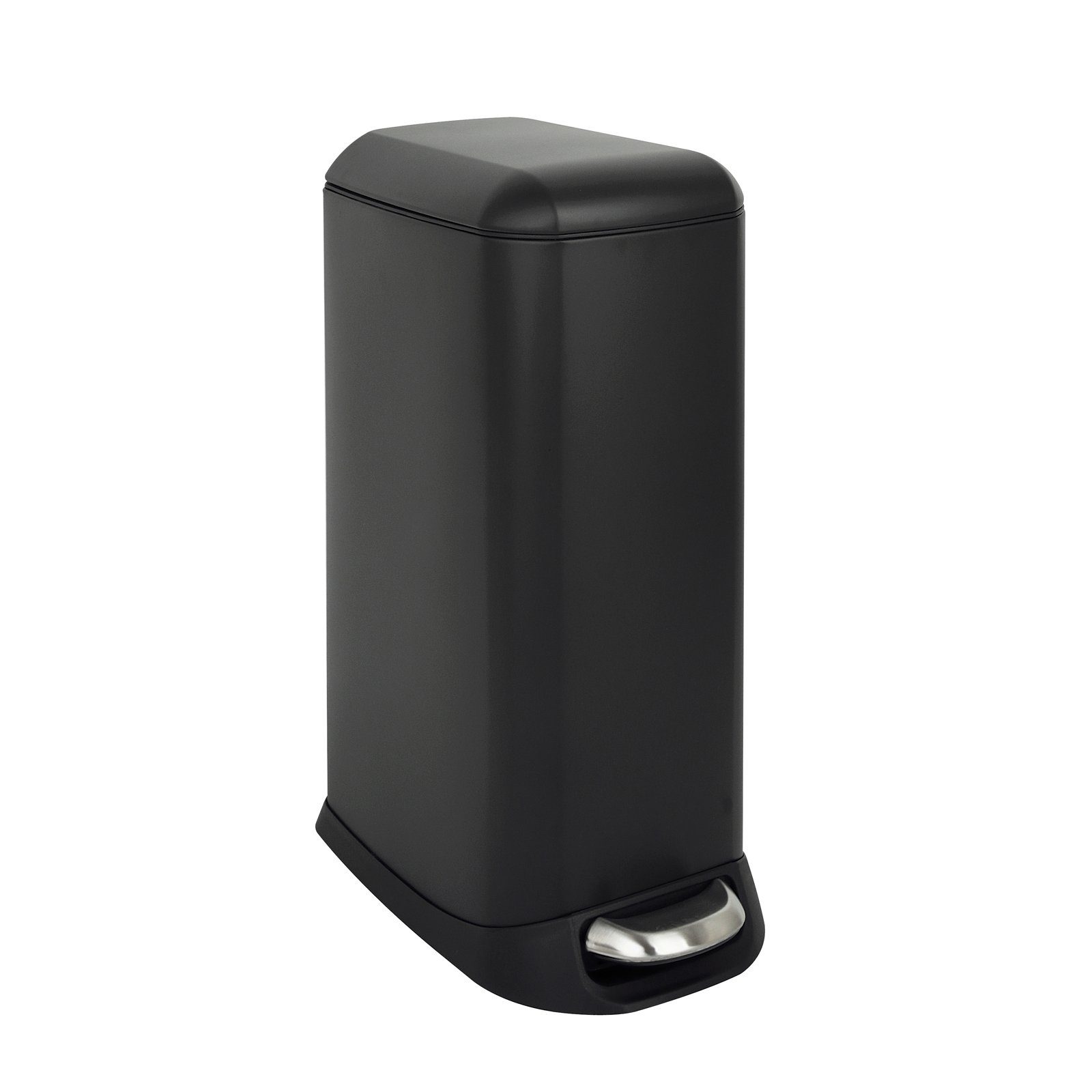 SVITA Mülleimer TS20, Treteimer, Inneneimer, 20L, pulverbeschichteter Stahl, Schwarz