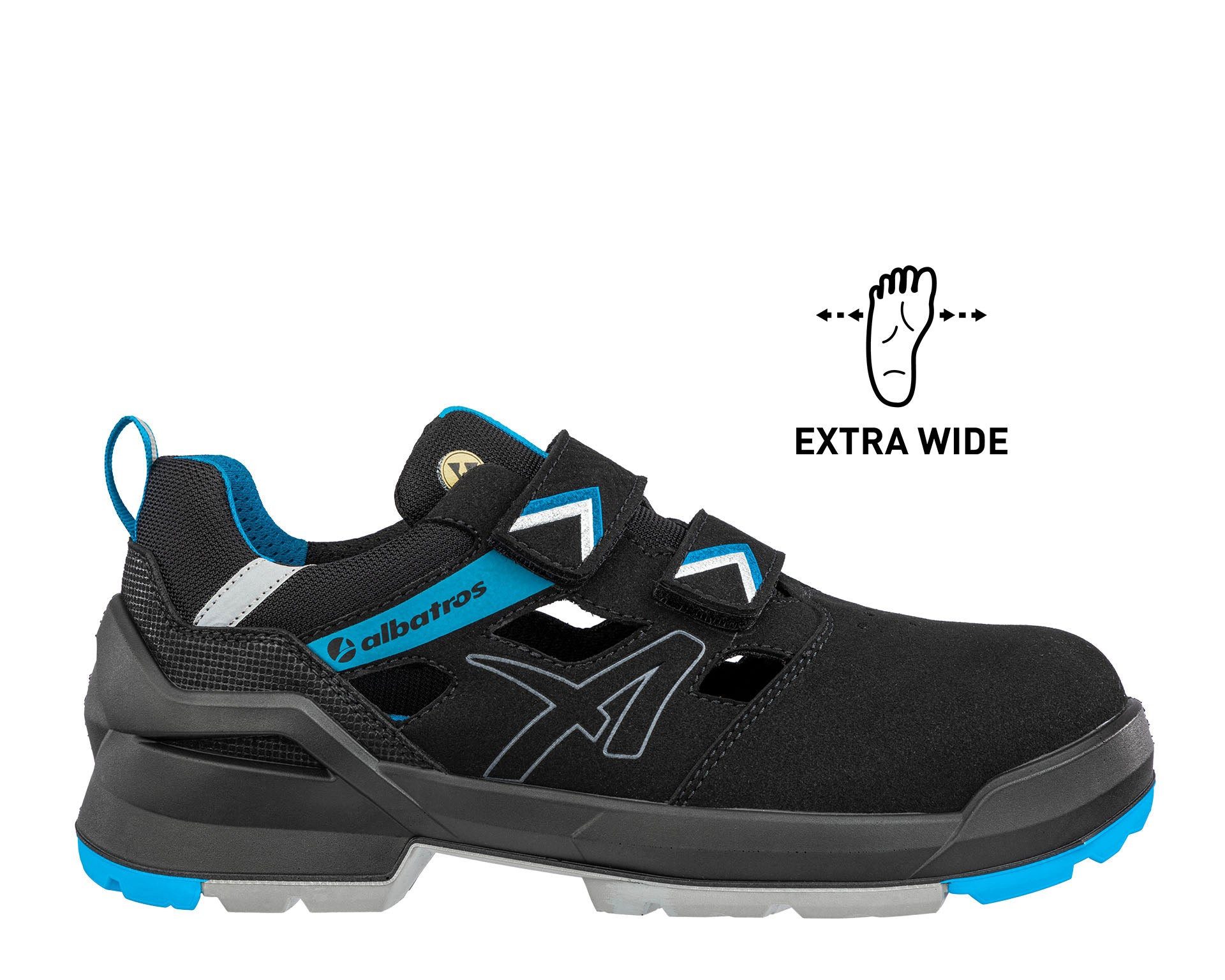 ALBATROS FORGE AIR LOW EXTRA BREIT Sicherheitsschuh S1 ESD Sicherheitsschuh