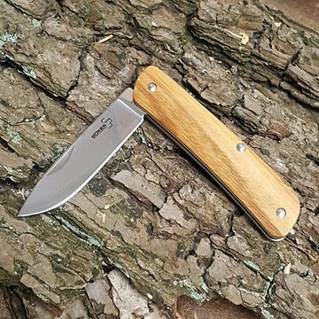 Böker Plus Taschenmesser Tech Tool Zebrawood 1 Slipjoint Messer Holzgriff