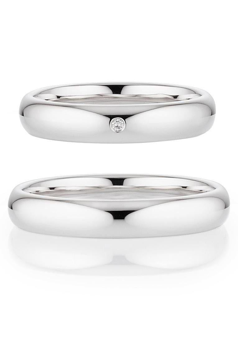 Bruno Banani Trauring Schmuck Geschenk Ehering Hochzeit Damenring Herrenring, wahlweise mit oder ohne Brillant, Made in Germany