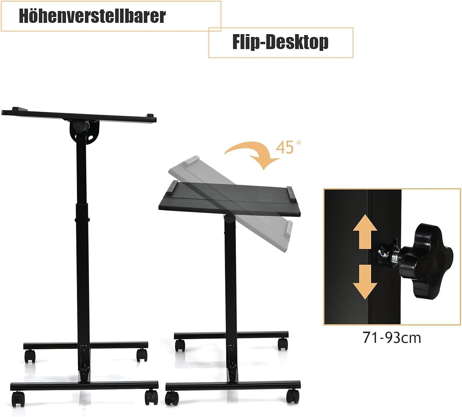 KOMFOTTEU Laptoptisch Laptopständer, höhenverstellbar, drehbar, mit günstig online kaufen