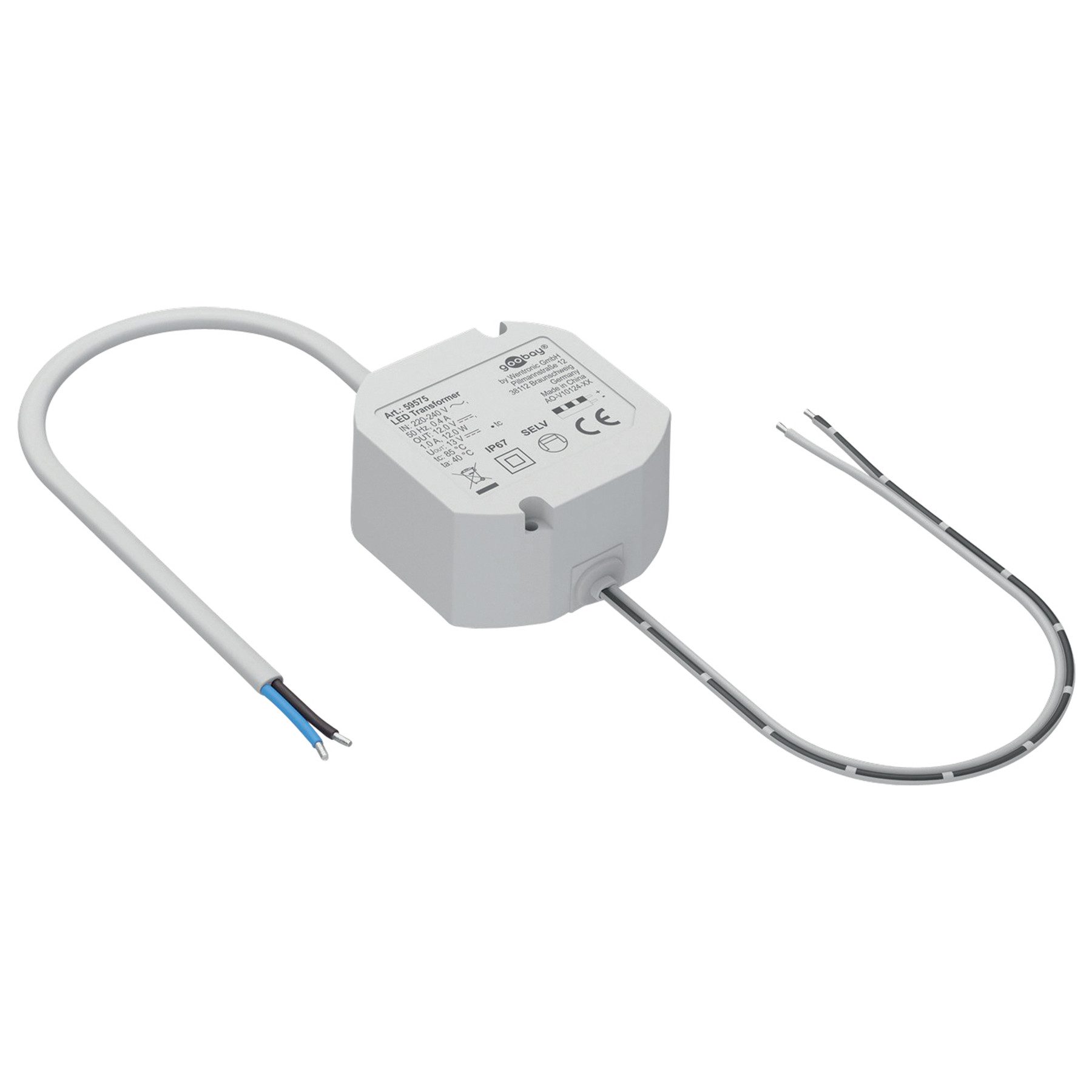 Goobay GOOBAY LED-Trafo 59575, 12 V, 12 W LED Trafo
