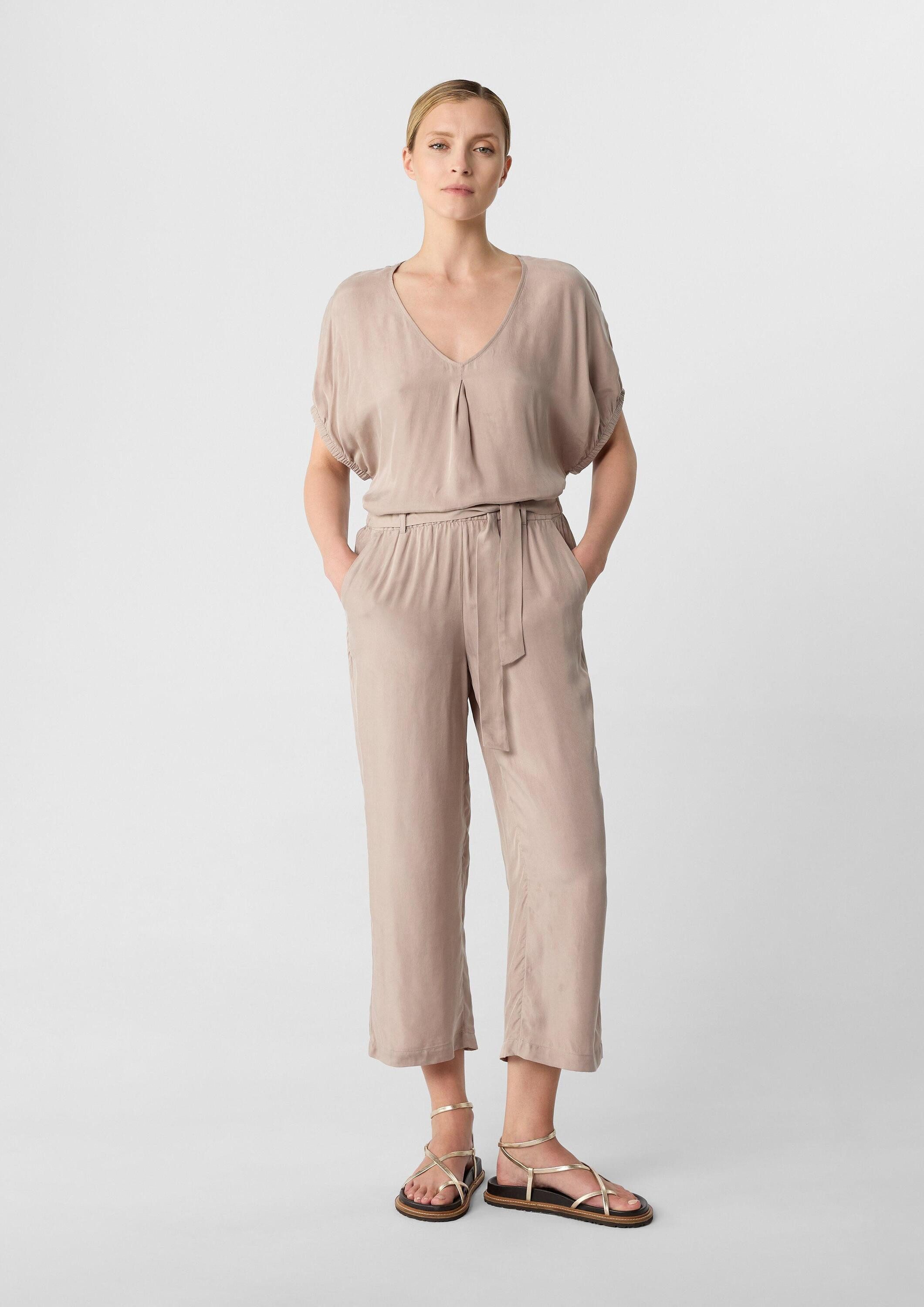 comma Culotte Hose Cropped Hose mit Elastikbund günstig online kaufen