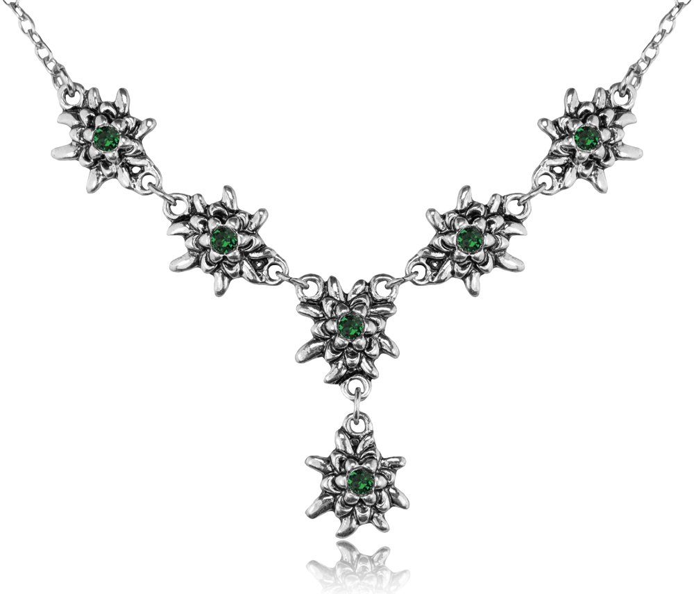 Kette mit Anhänger LUISIA® Edelweiß Collier 'Emilia' mit Premium Kris