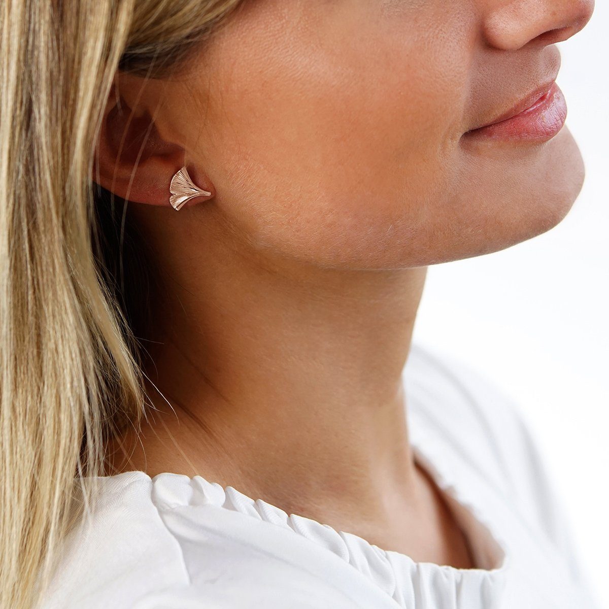 Materia Paar Ohrstecker Rosegold Ginkgo / Ginkgoblatt SO-392, 925 Sterlings günstig online kaufen