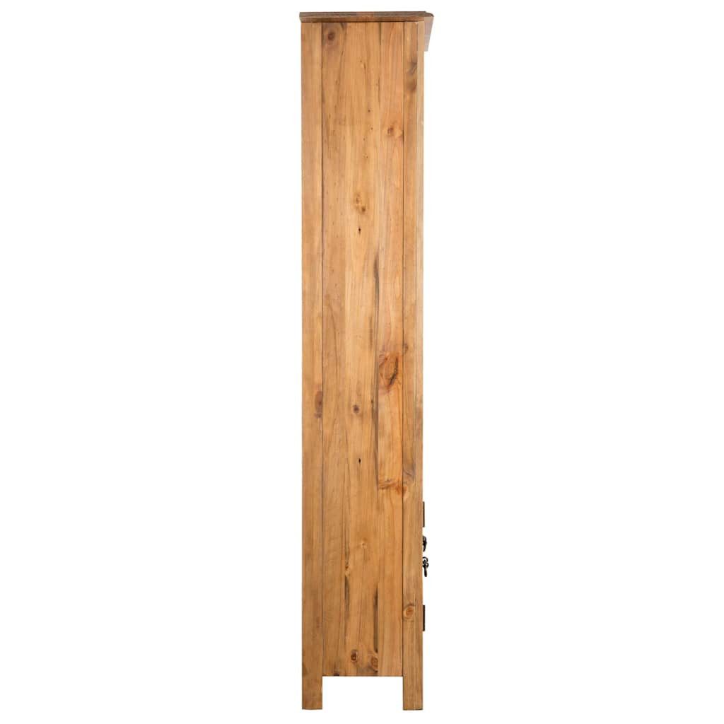 furnicato Badregal Hochschrank aus massivem Kiefernholz 48x32x170 cm in Vintage-Optik