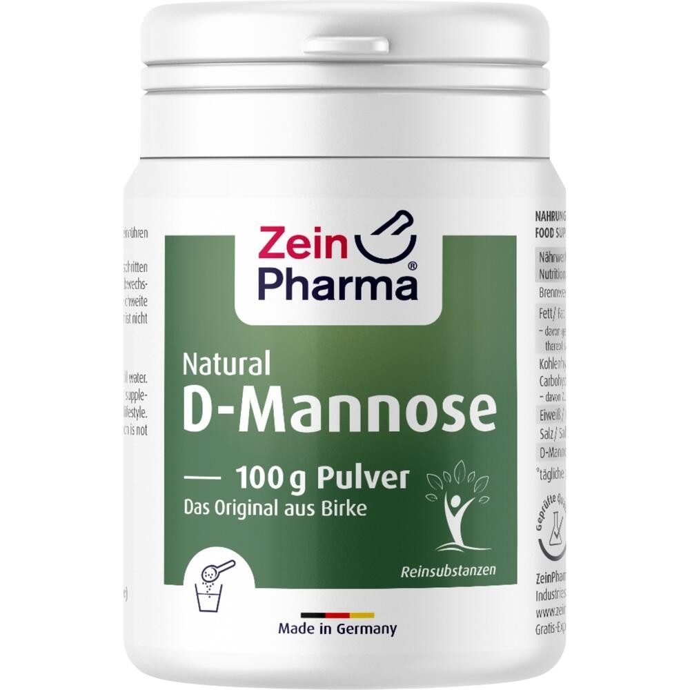 Zein Pharma - Germany GmbH NATURAL D-Mannose Powder Pulver, 100 g