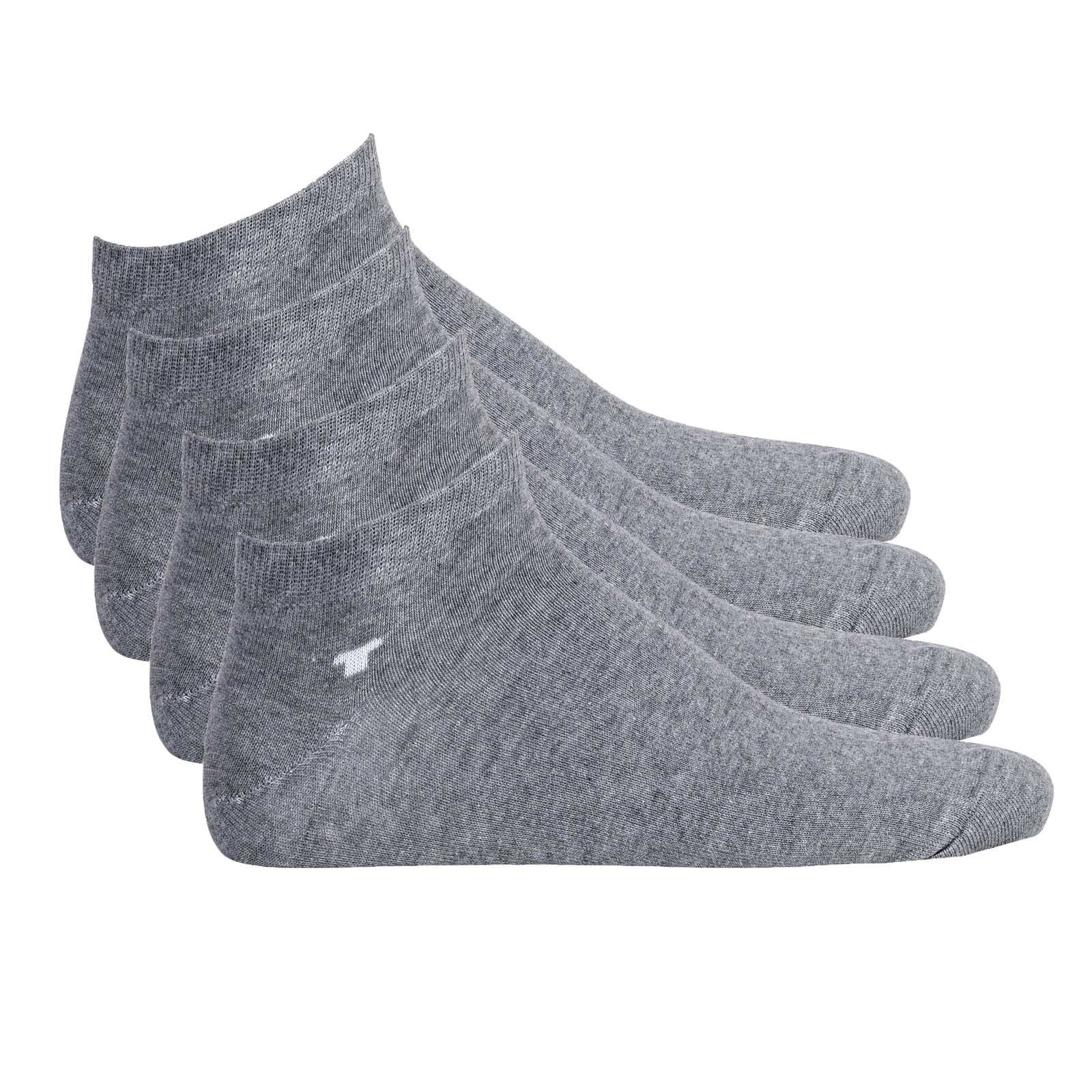 TOM TAILOR 4er Basic, Sneakersocken - Socken, Pack Unisex Sneakersocken Grau