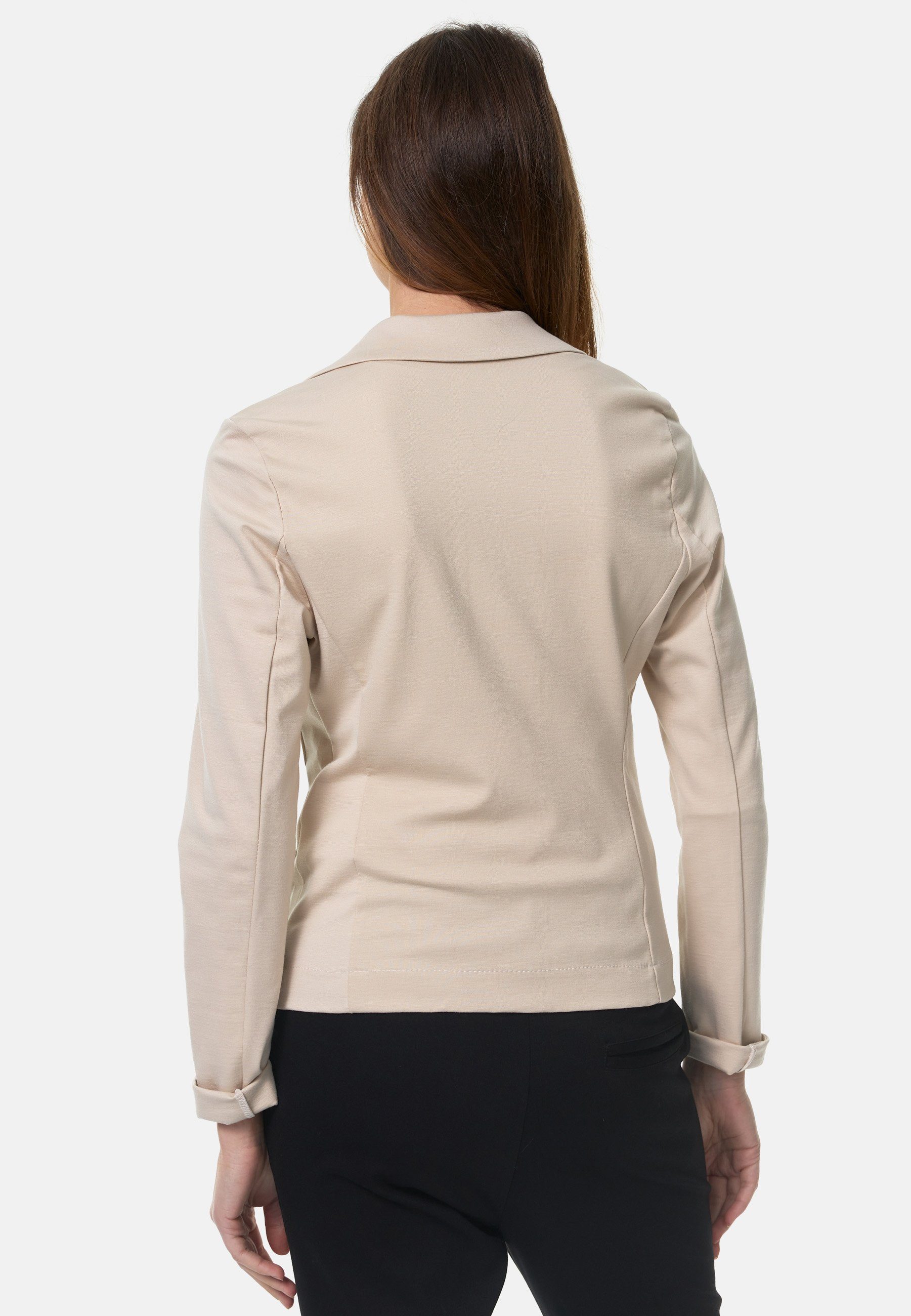 Rayshyne Kurzblazer PM-011 (Sportliches Sakko Business Blazer mit Reverskragen)