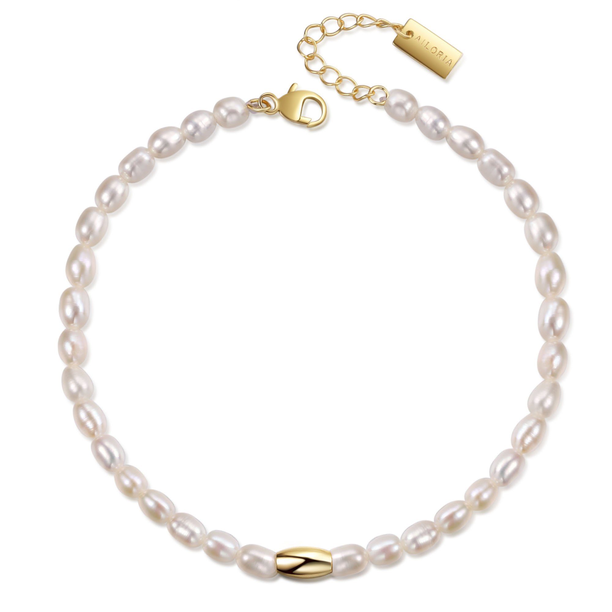 AILORIA Armband SANGO Armband gold/weiße gold/weiße perle, Perle armband