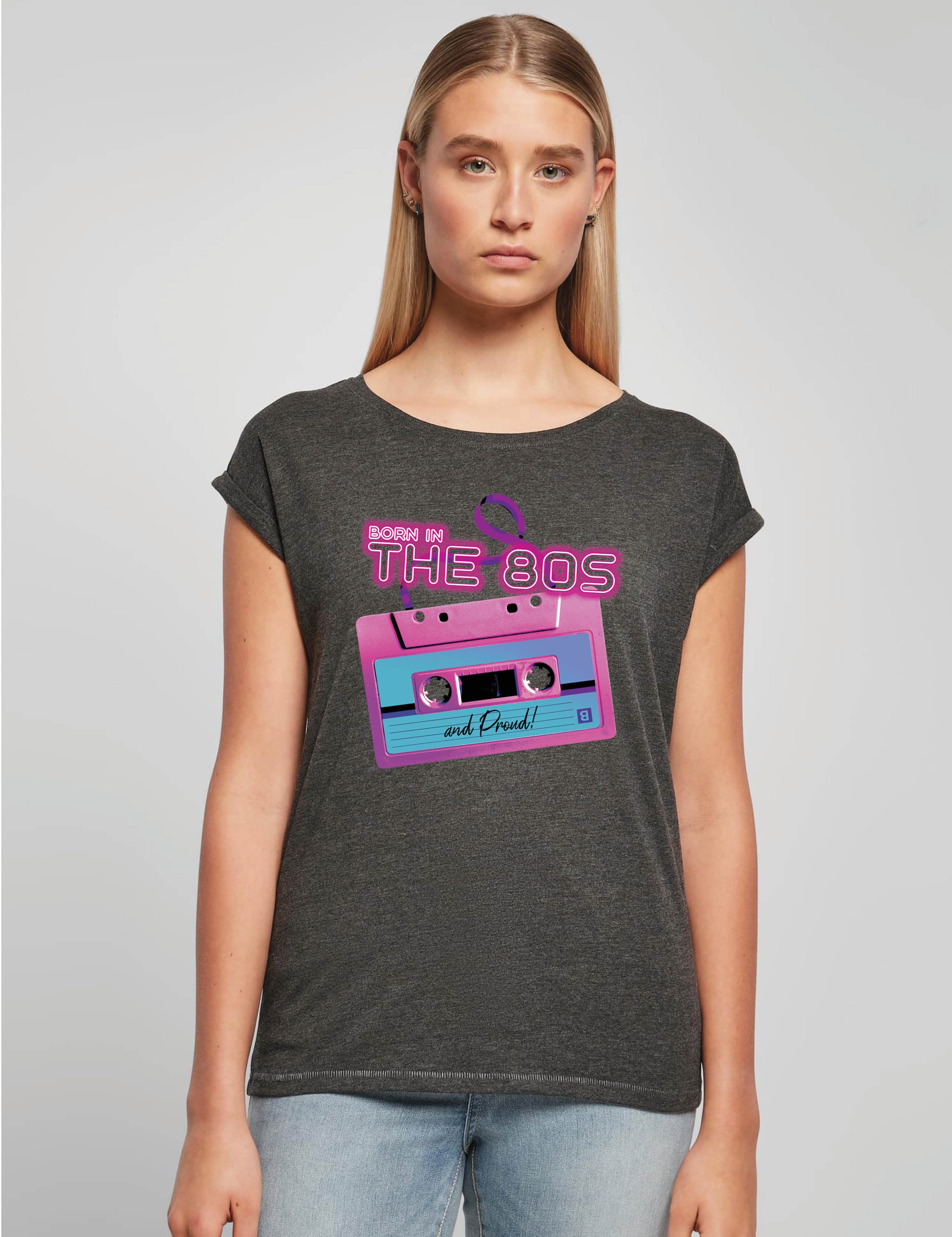 Youth Designz Print-Shirt "Born in The 80s" Damen T-Shirt Statement Geschenk Frauen Motiv mit stylischen Retro Aufdruck