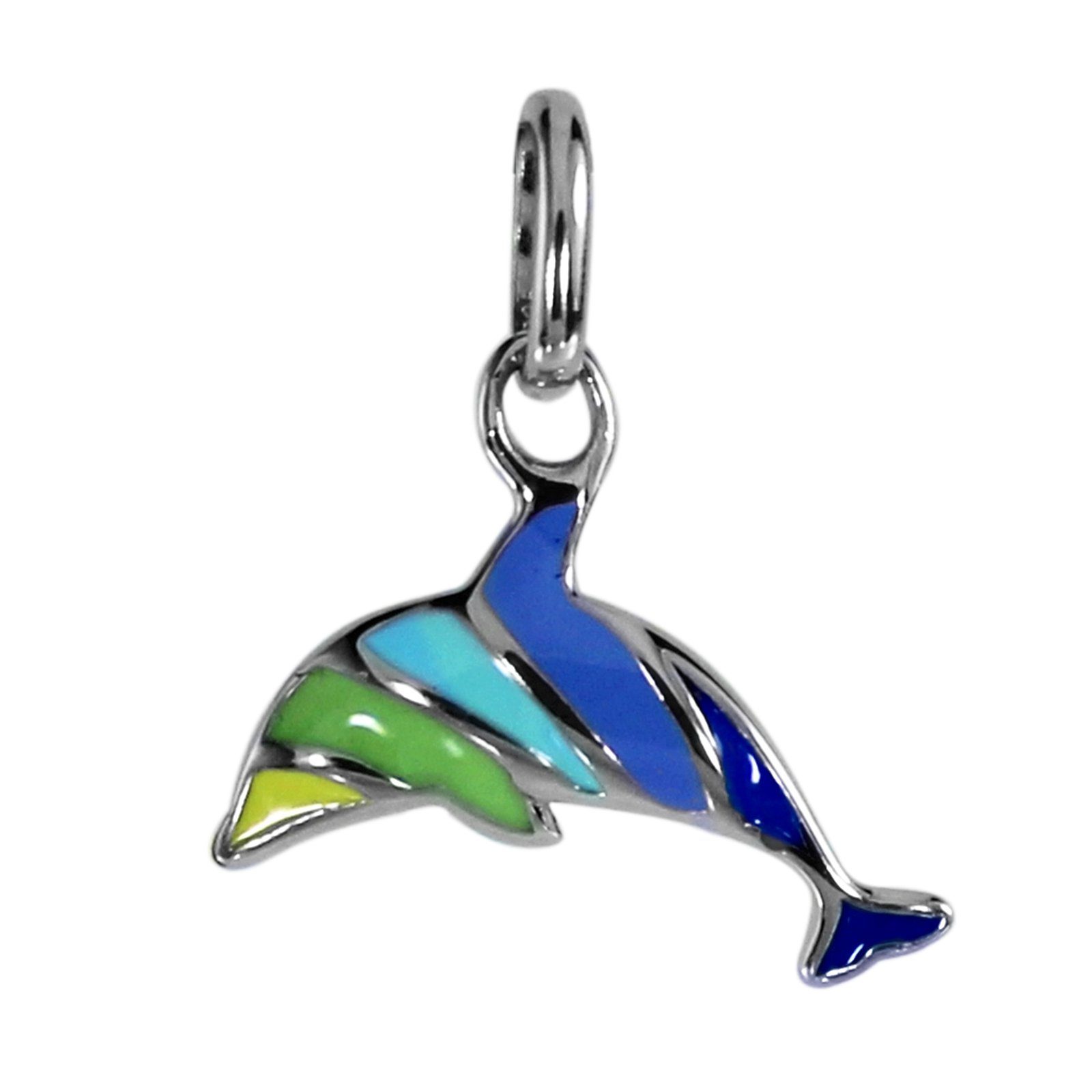 OSTSEE-SCHMUCK Kettenanhänger - Delfin - Silber 925/000 -, (1-tlg), Für  jeden Anlass geeignet