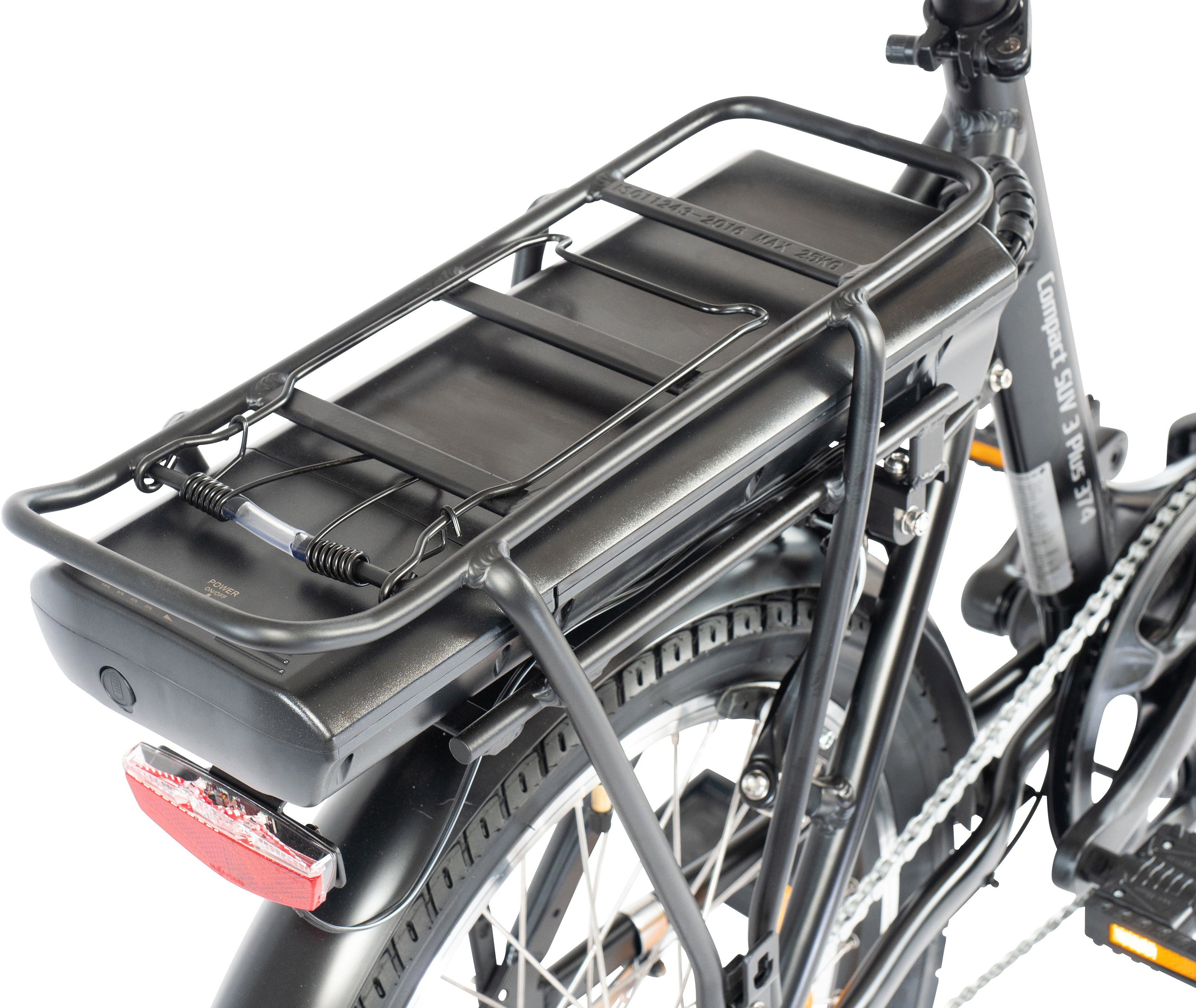 ALLEGRO E-Bike Compact SUV 3 Gang Nexus 3 374, Shimano Akku Nabenschaltung, Schaltwerk, Wh Frontmotor, 374 Plus