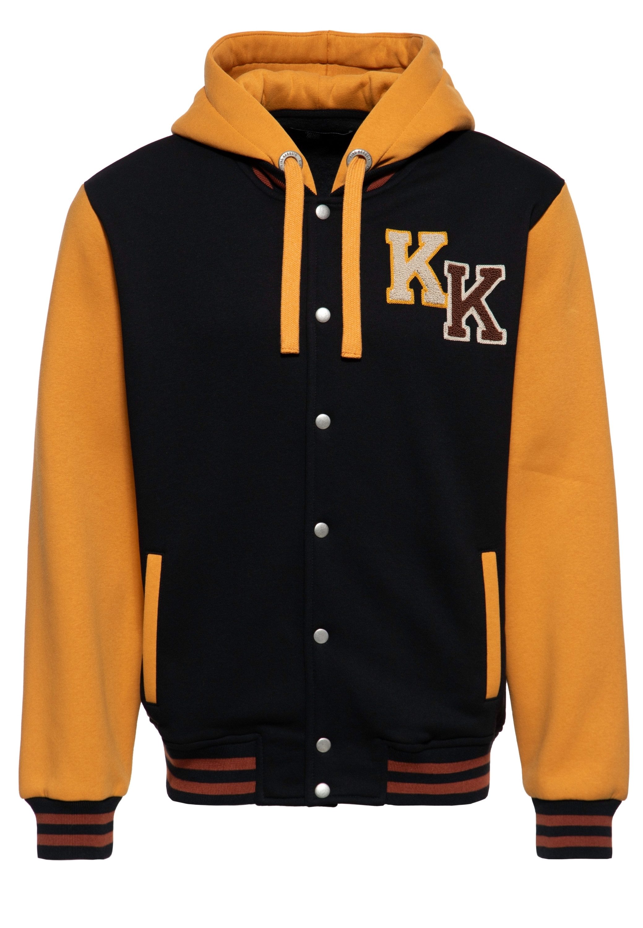 KingKerosin Kapuzensweatjacke Sex, Drugs & Rock 'n' Roll (1-tlg) mit Backprint und Chenille-Patch