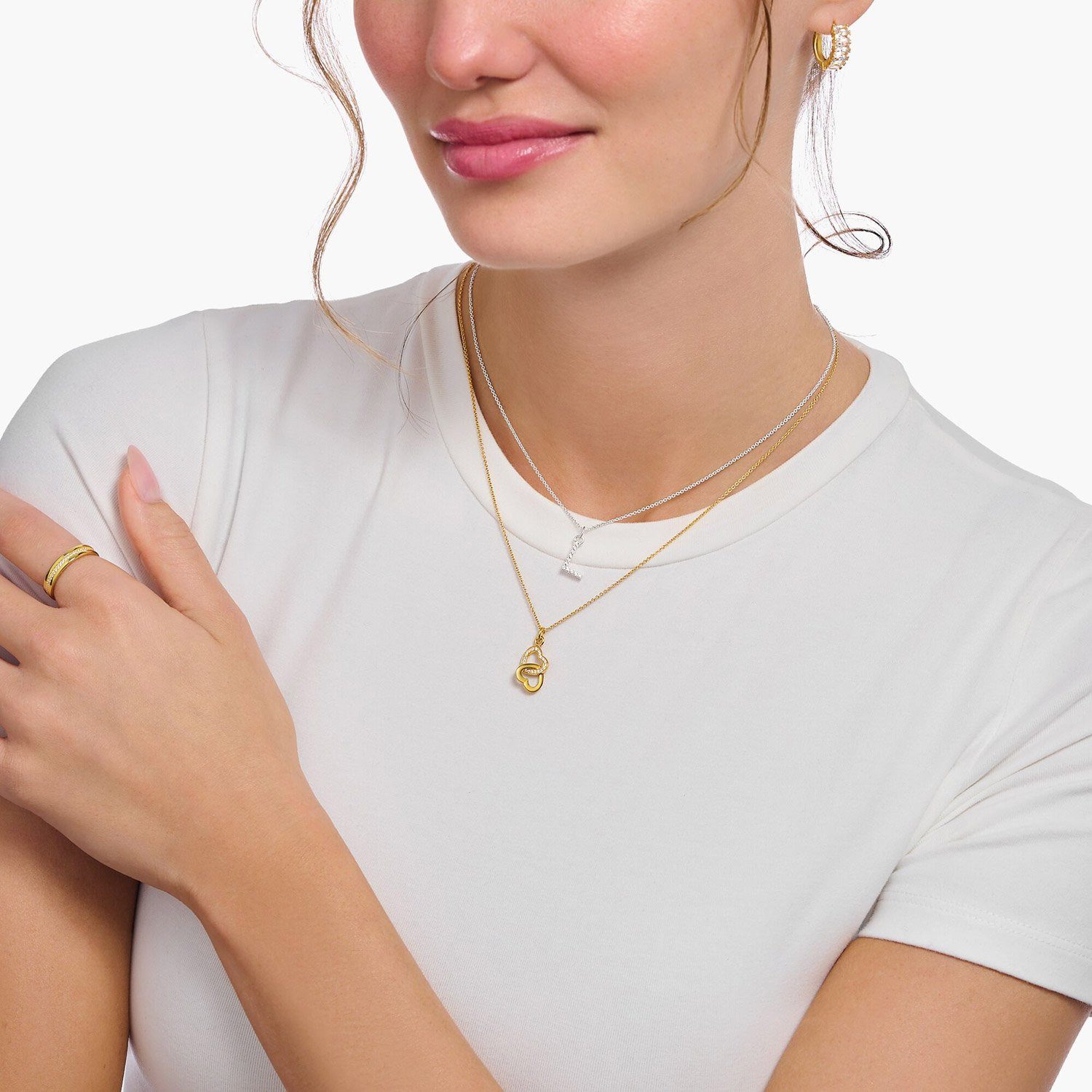THOMAS SABO Kette mit Anhänger -L45V mi...