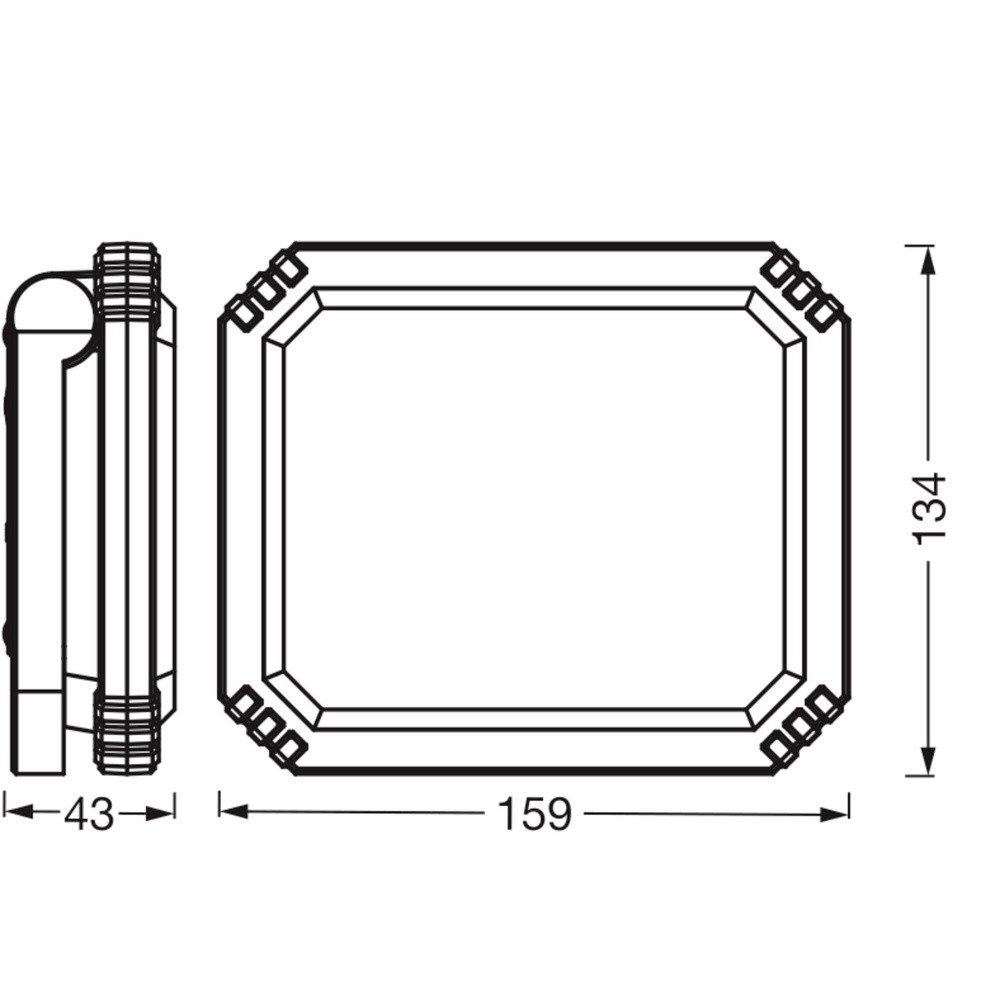 Osram LED Flutlichtstrahler OSRAM HOMELIGHTING 4099854430039 LED-Flutlichtstrahler 10 W Leuchtfa