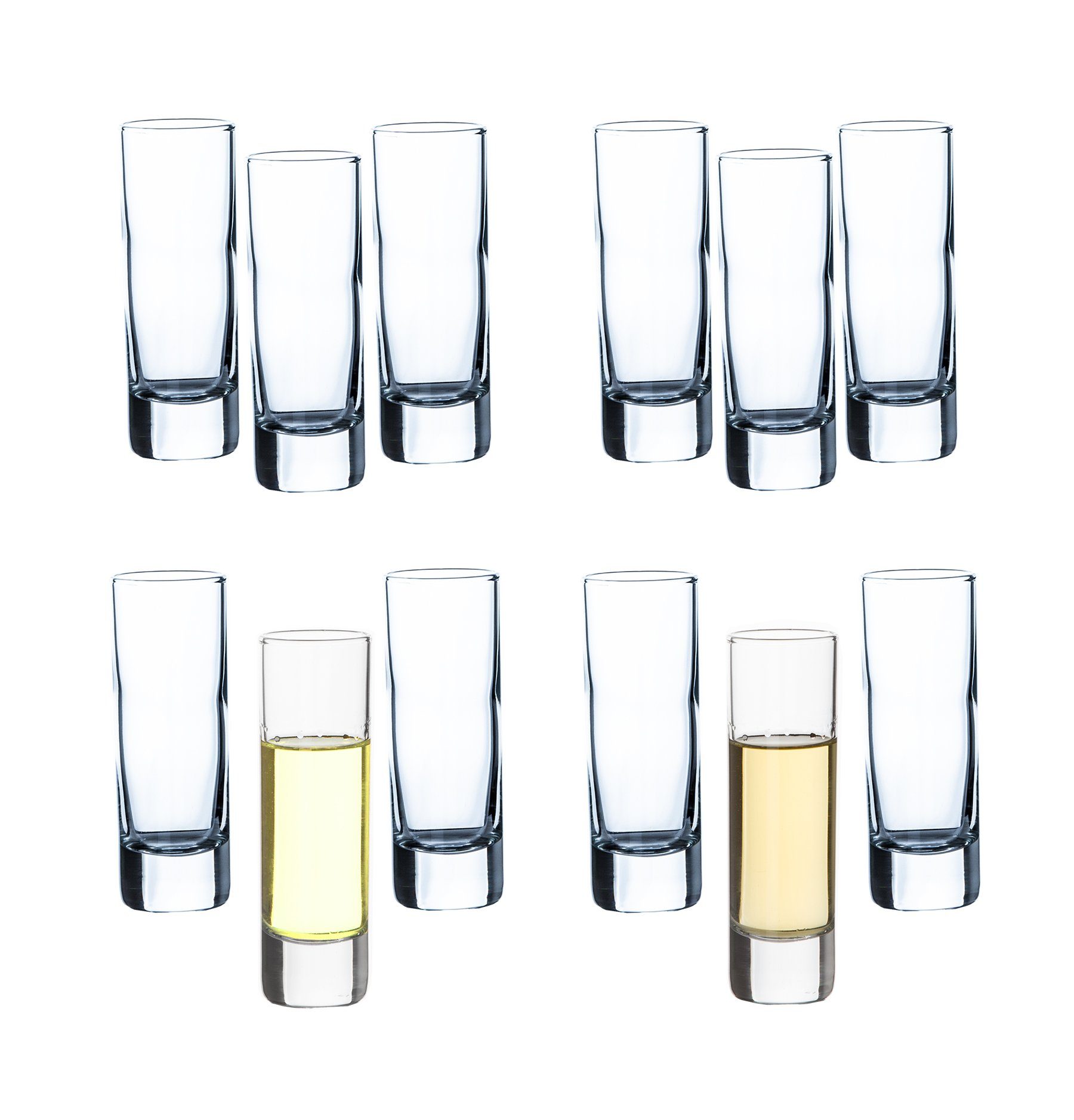 BigDean Schnapsglas Set Schnapsgläser 60ml - Klassisches Schnapsg, Glas