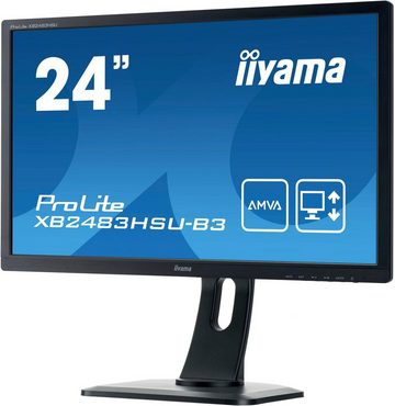 Iiyama XB2483HSU-B3 LED-Monitor (60,5 cm/23,8 ", 1920 x 1080 px, Full HD, 4 ms Reaktionszeit, 75 Hz, LED)