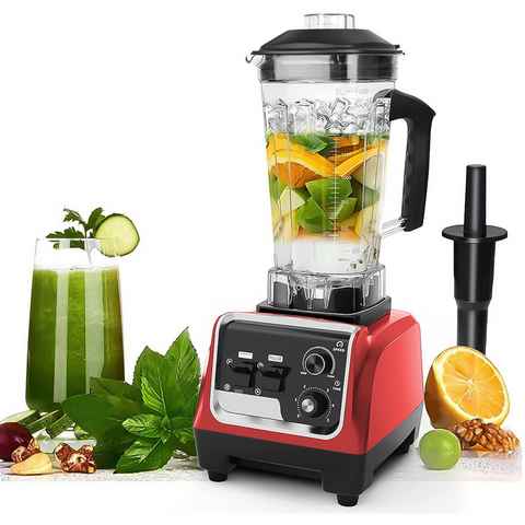 7MAGIC Standmixer Smoothie Maker Hochleistungsmixer, 32000 U/min, 1600,00 W, Timer, Crush Funktion, Selbstreinigungsfunktion, Puls funktion