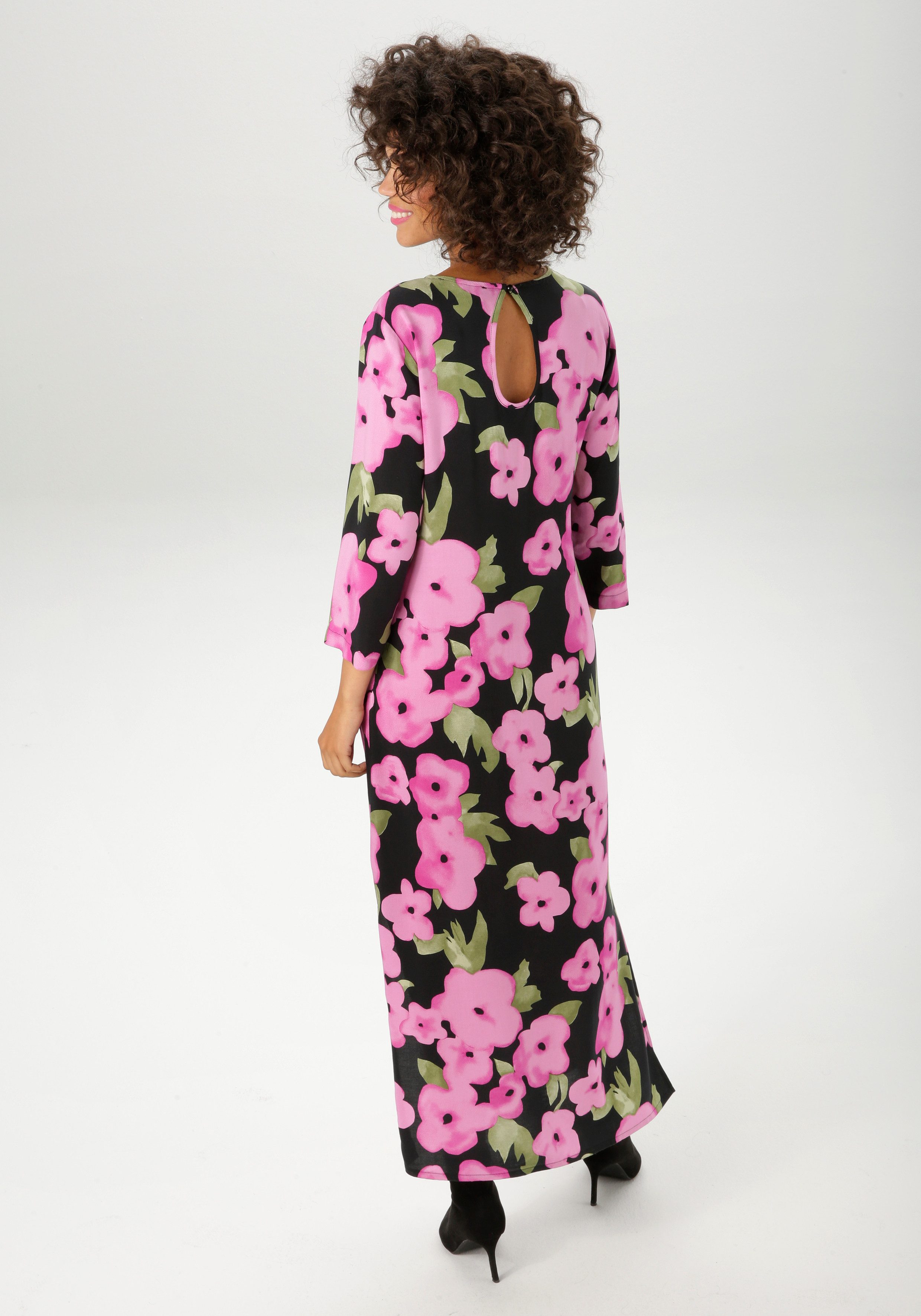Aniston CASUAL Maxikleid mit farbenfrohen Blumendruck günstig online kaufen