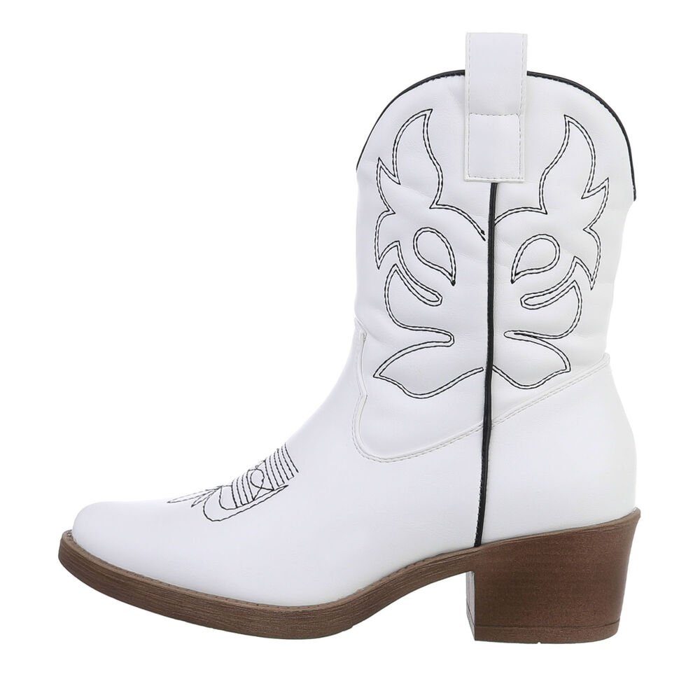 Ital-Design Damen Cowboyboots Western Westernstiefelette (83592466) Blockab günstig online kaufen