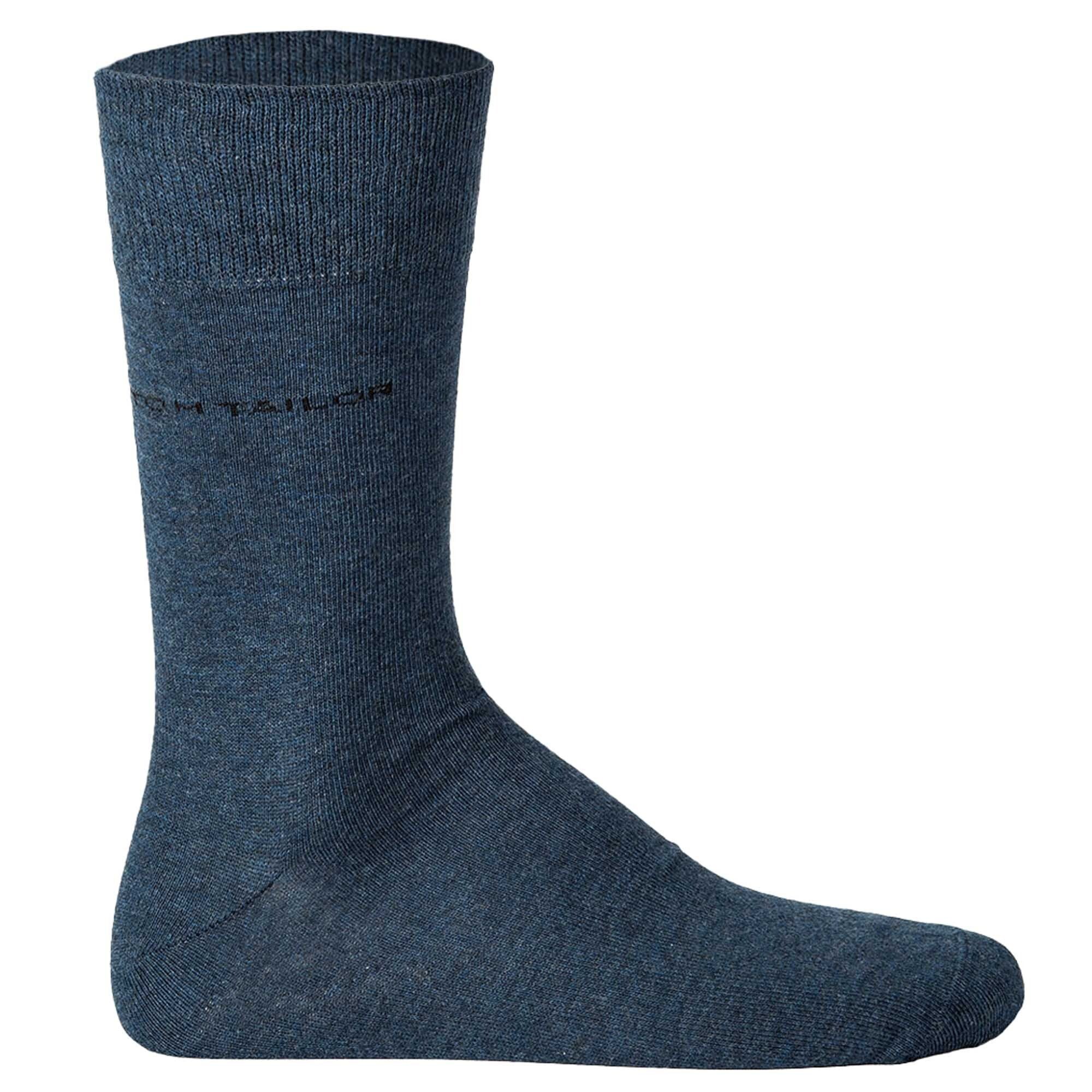 Kurzsocken Pack Basic, Blau Baumwollmischung TOM Socken, - 3er Herren TAILOR
