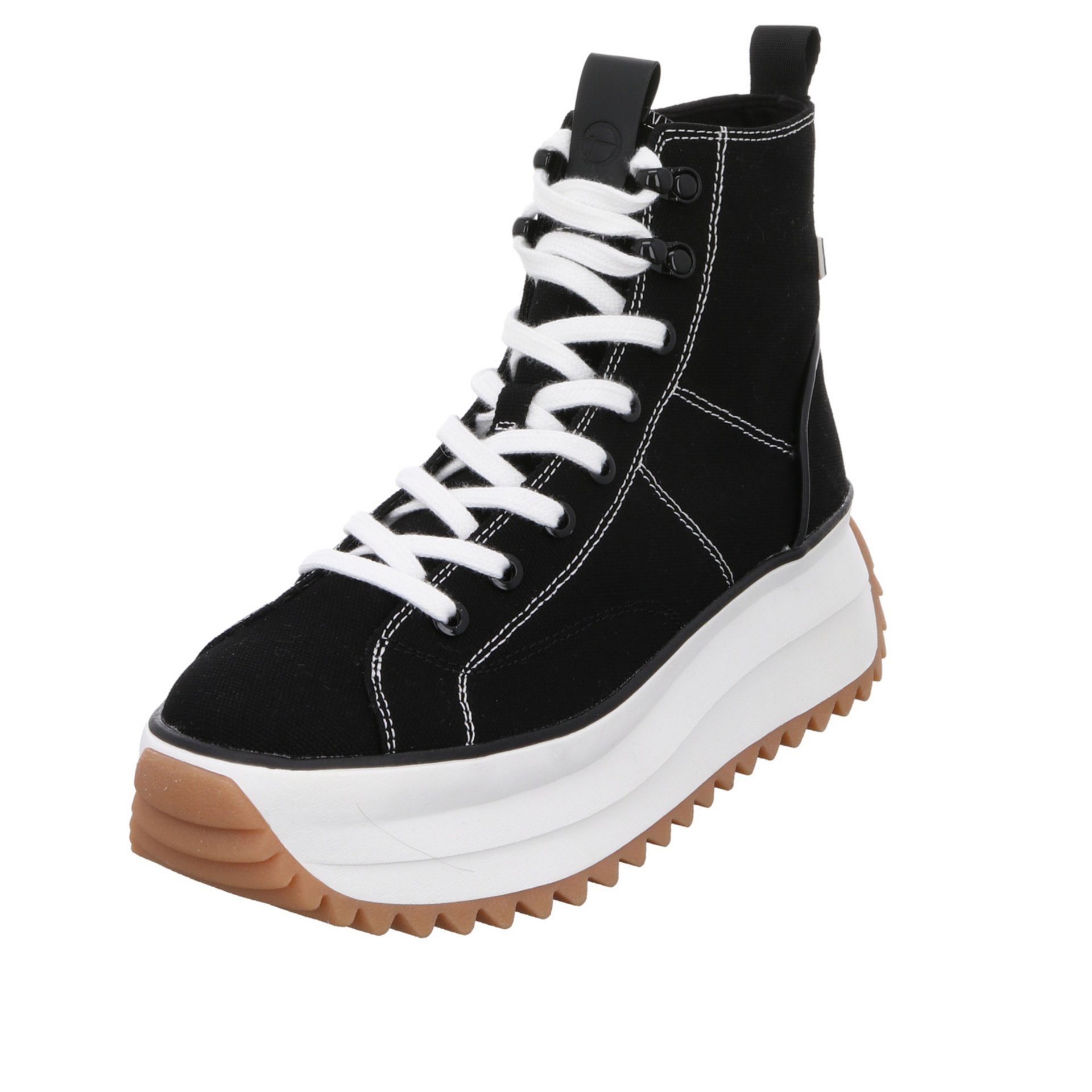 Tamaris Hightop Sneaker Sport Halbschuhe Textil uni Sneaker Textil