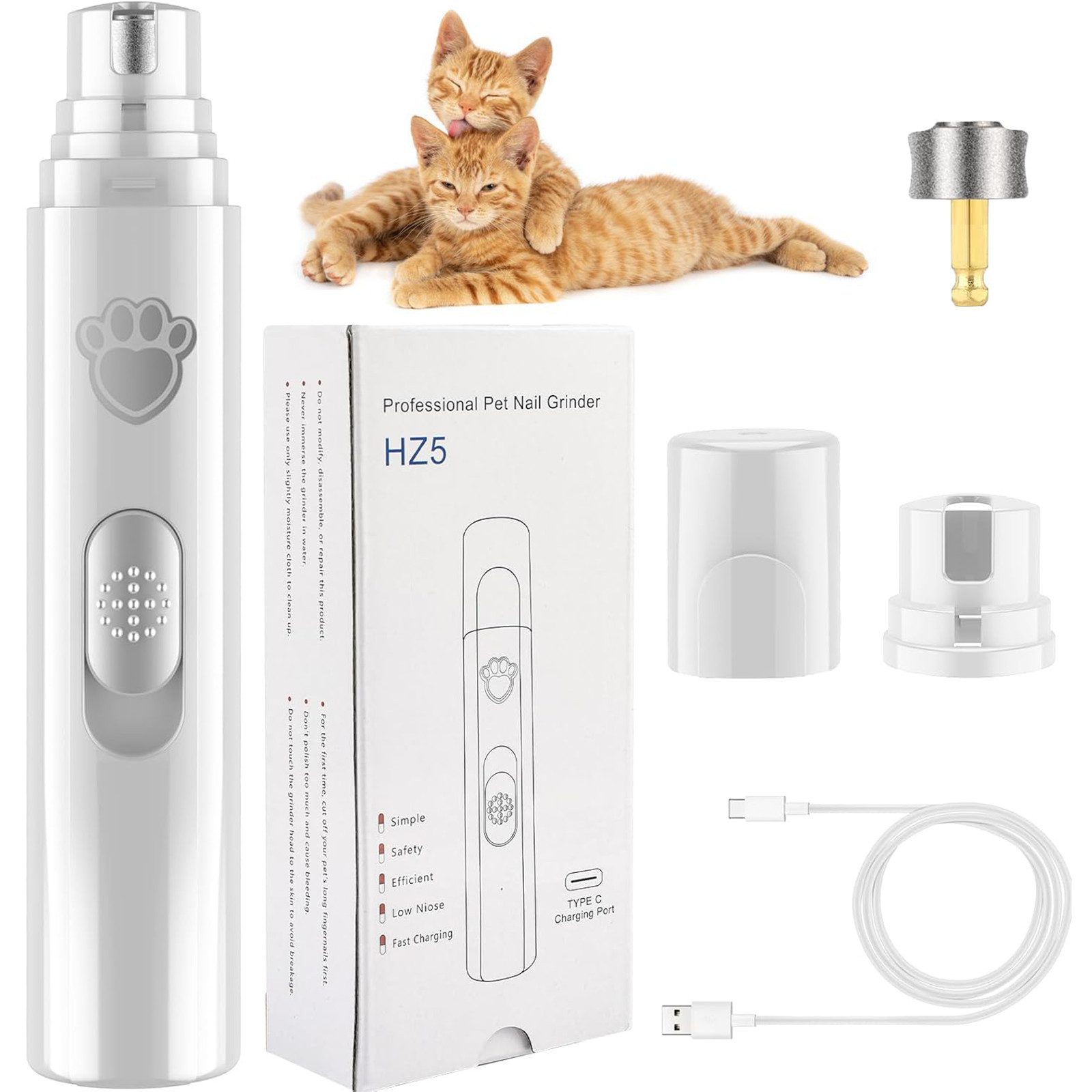 OKWISH Krallenschleifer Elektrischer Krallenschneider Krallen Nagelfeile Hu günstig online kaufen