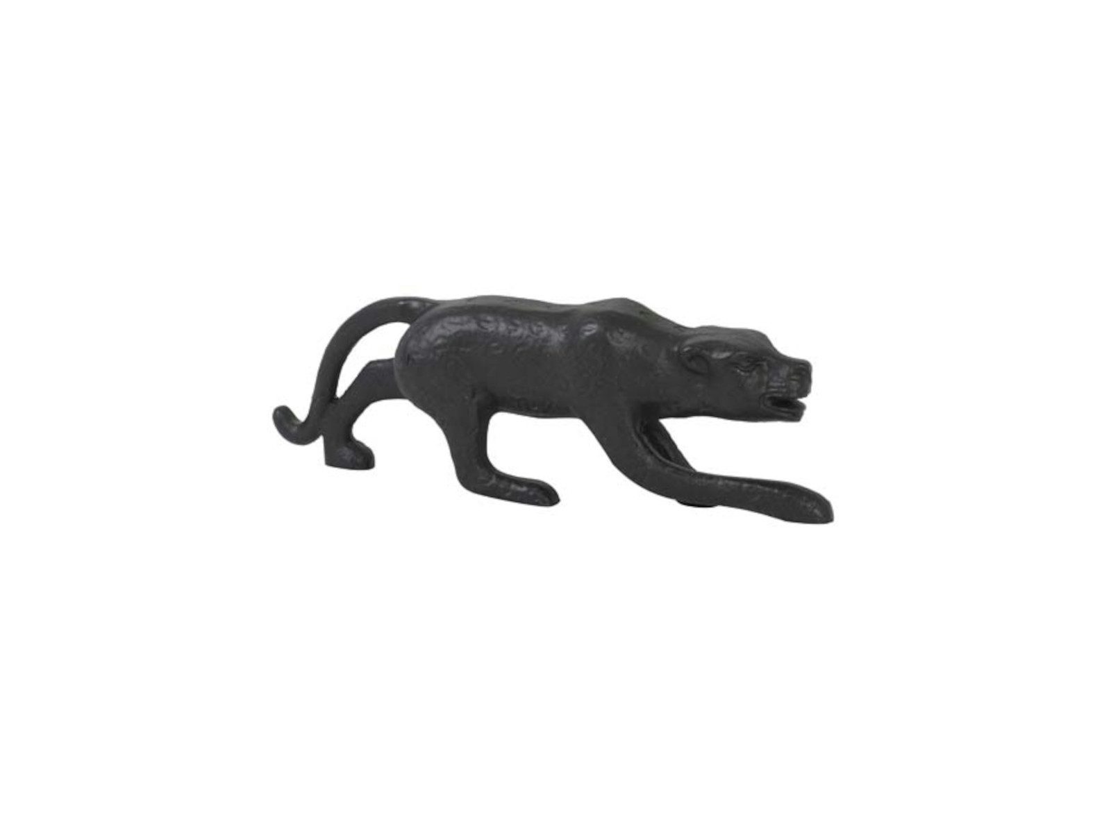 Light & Living Dekofigur LEOPARD Ornament schwarz matt 21 x 3,5 x 6,5 cm