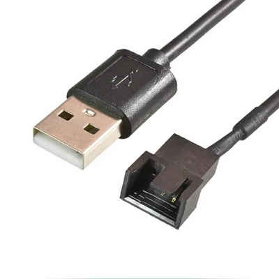 Bolwins G38 USB 2.0 Stecker auf 3p /4p Adapterkabel für 5V Computer PC Lüfter Computer-Kabel