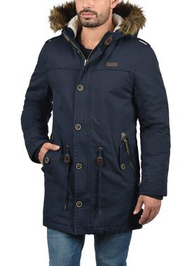 Indicode Parka IDPulsoor Winterjacke mit abnehmbarem Kunstfellkragen