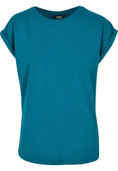 URBAN CLASSICS Kurzarmshirt Urban Classics Damen Ladies Extended Shoulder Tee (1-tlg)