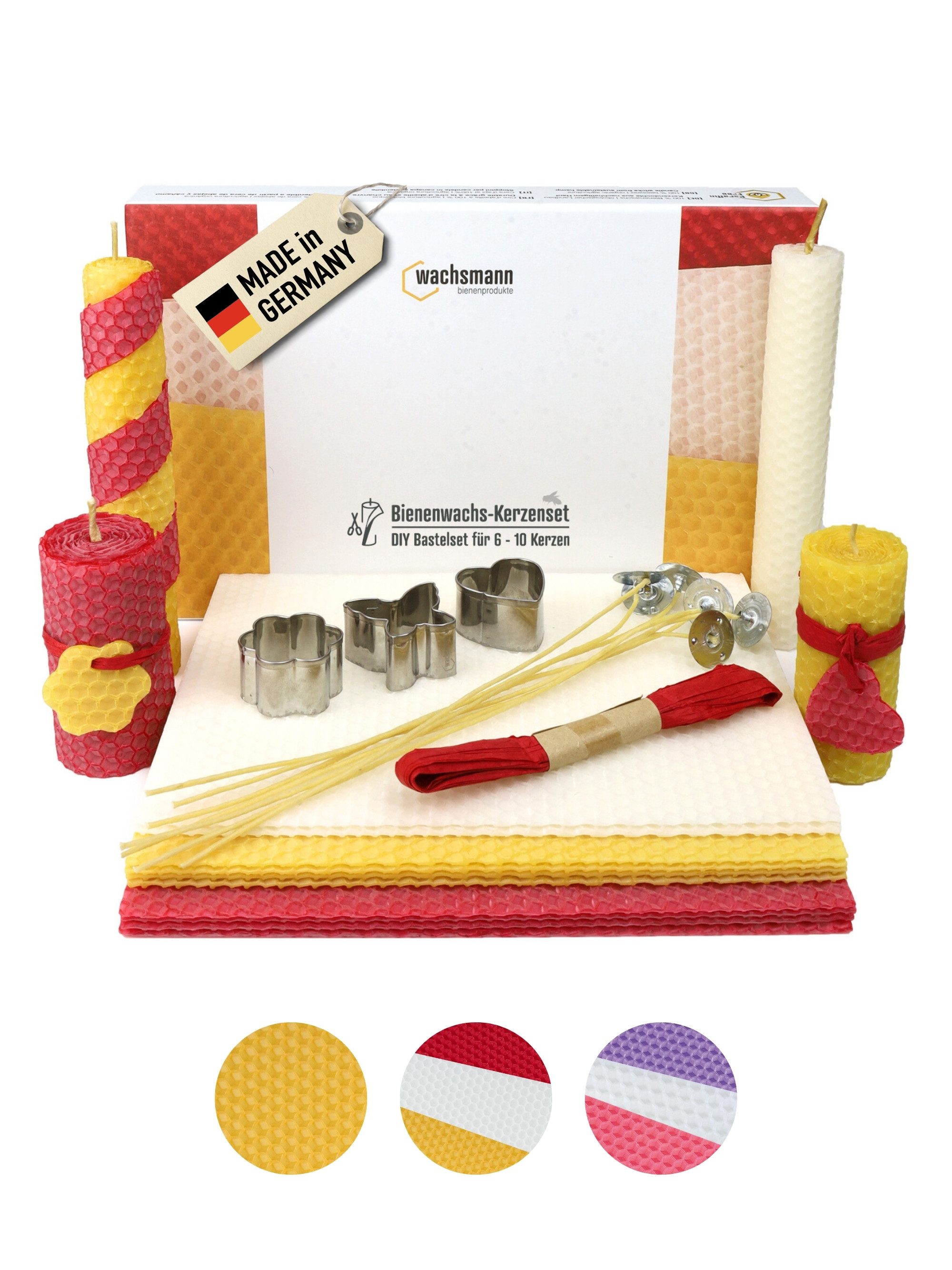 Wachsmann Bienenprodukte Bienenwachskerze zum selber machen günstig online kaufen