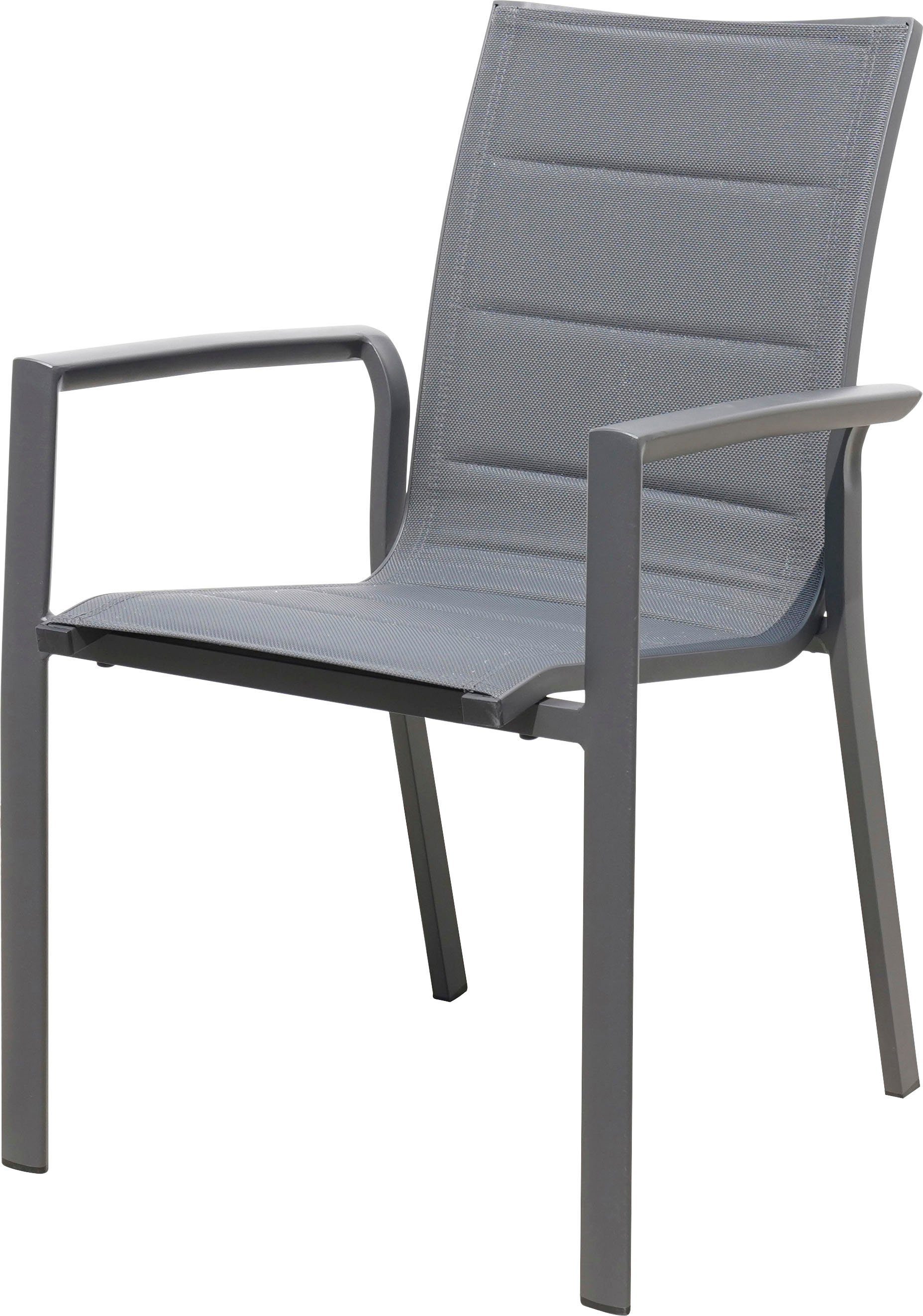 Destiny Gartensessel COSTA (Set, 2-St), Aluminium, Textilene, stapelbar