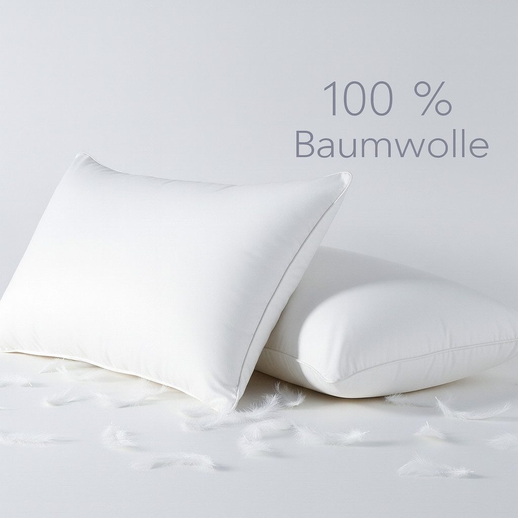 Veluma Gänsedaunenkopfkissen 80 x 80 Premium günstig online kaufen