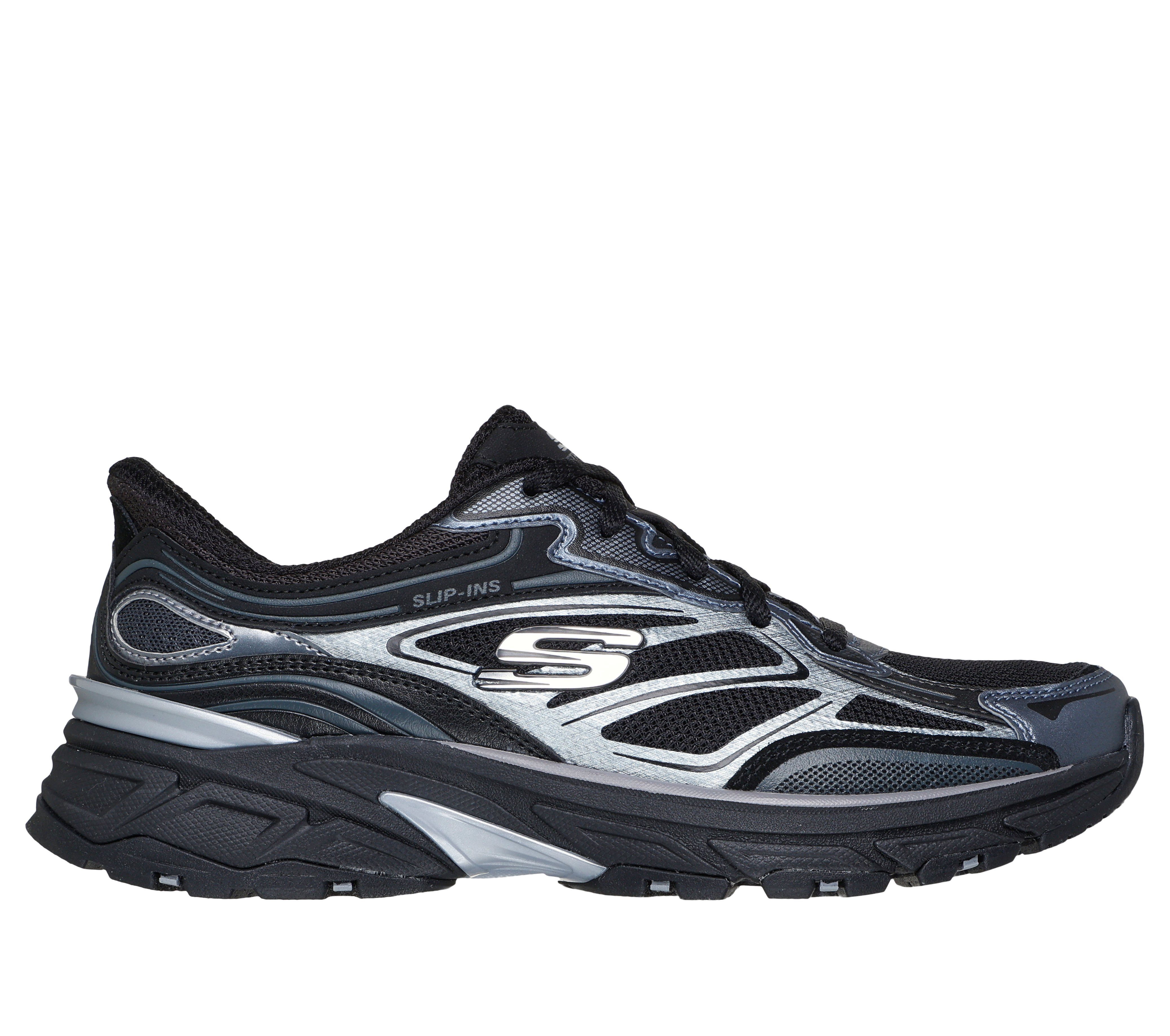 Skechers STAMINA SPORT Slip-On Sneaker Retro Sneaker, Schnürschuh mit Metallic-Besätzen