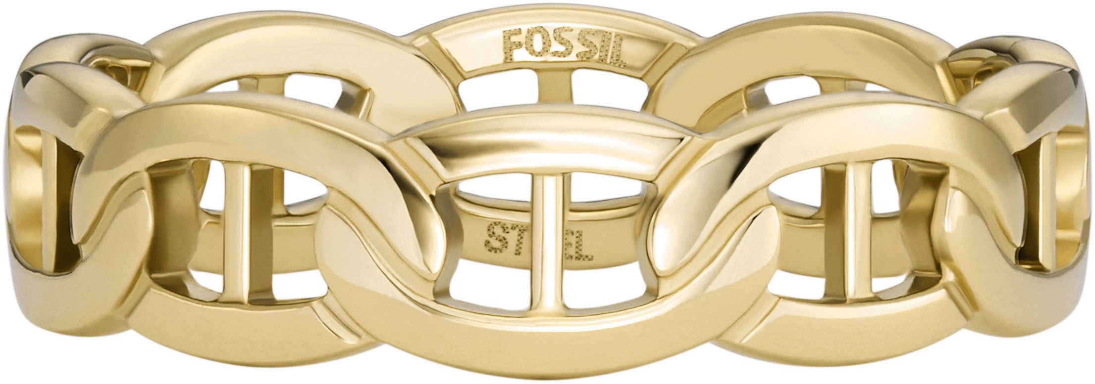 Fossil Fingerring Schmuck Geschenk Edelstahl Ring Heritage D-Link
