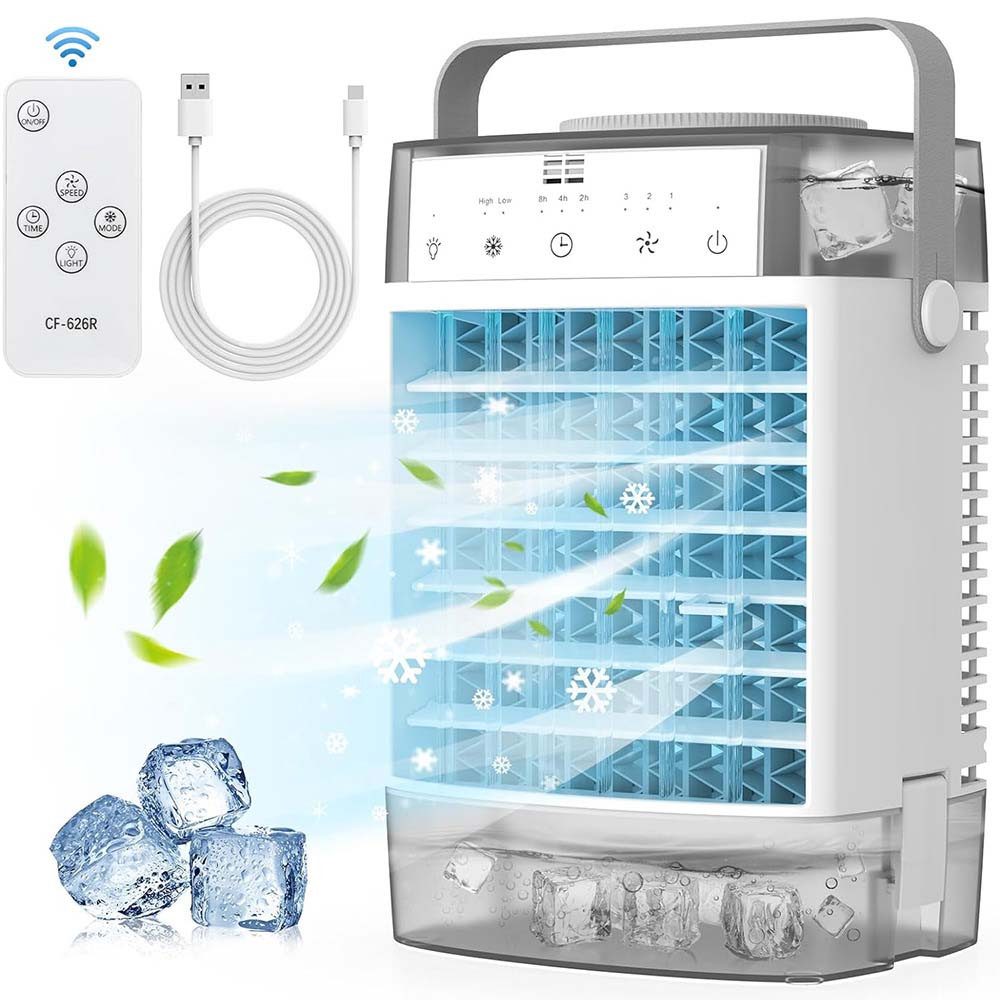 Jibenhome Tischventilator 4-in-1 Ventilatorkombigerät Nachtlicht&Timing Tra günstig online kaufen