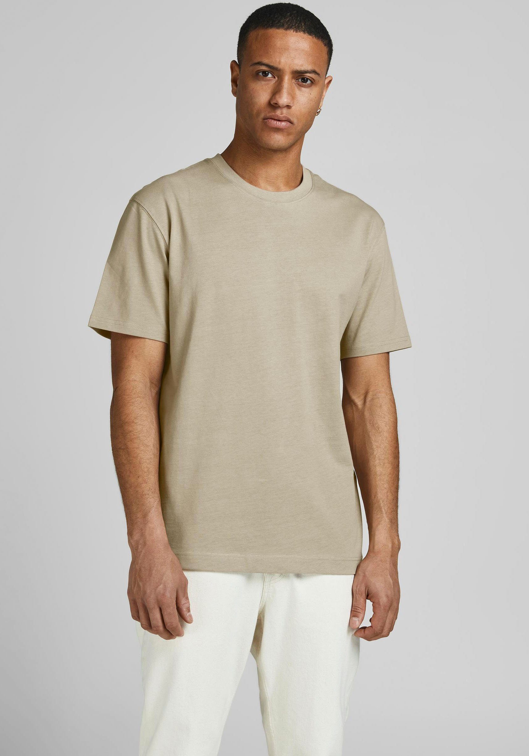 Jack & Jones T-Shirt RELAXED TEE beige