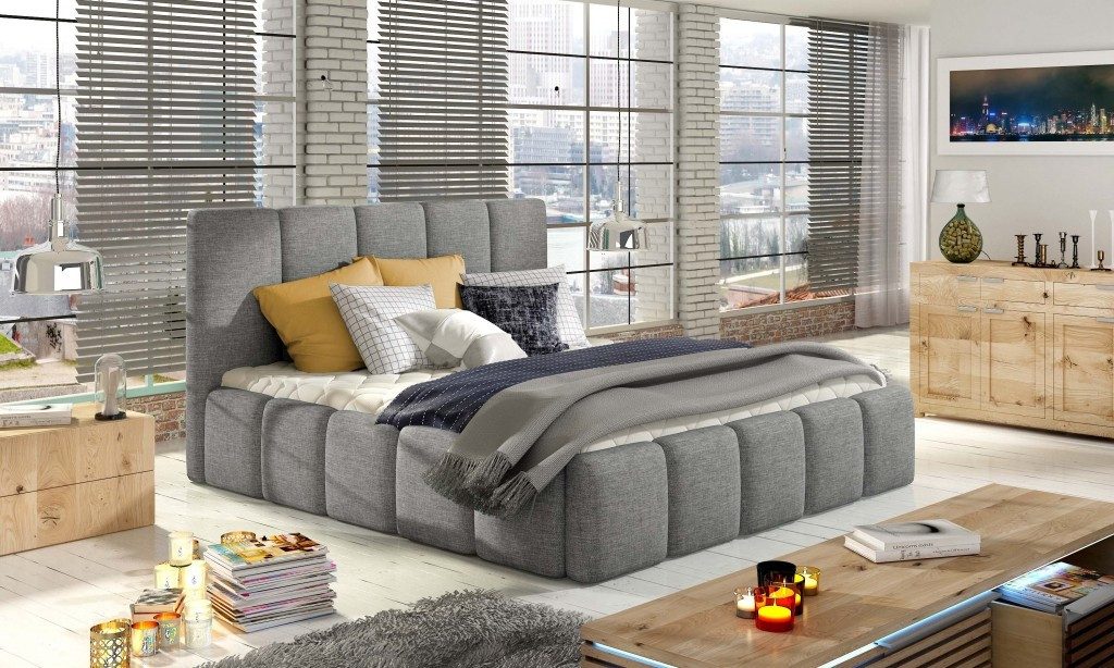 Xlmoebel Polsterbett Designer Doppelbett Luxus 180x200cm Hotel-Style (Doppelbett, Doppelbett 180x200), Made in Europa