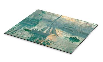 Posterlounge Alu-Dibond-Druck Claude Monet, Sonnenaufgang, Wohnzimmer Malerei