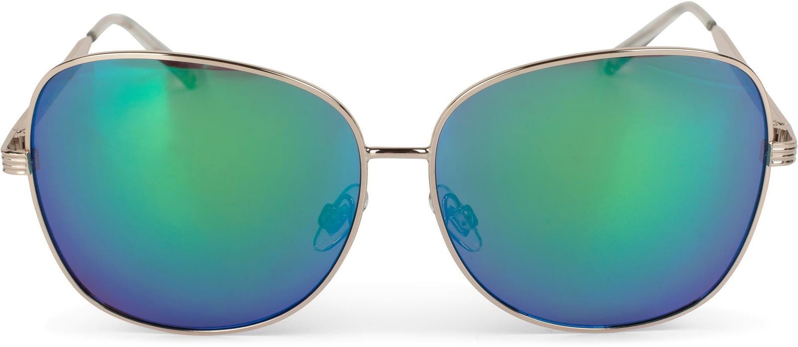 styleBREAKER Sonnenbrille Sonnenbrille mit Ovalen Gläsern & Metallgestell (1-St)