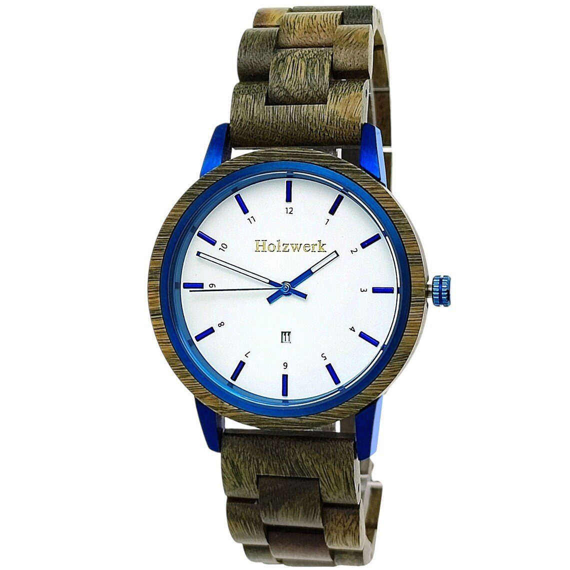 Holzwerk Quarzuhr Holz Armband Uhr mit Datum, (inkl. Armbandkürzer), Holz Unikate, ideal auch als Geschenk