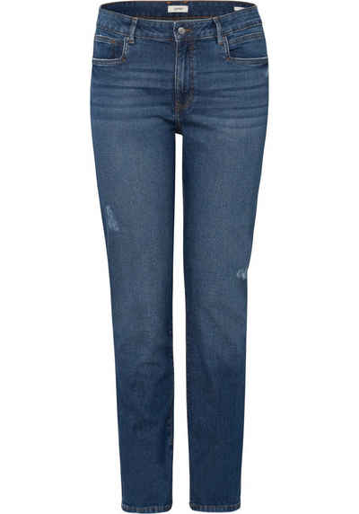 Esprit Curvy Straight-Jeans »ECY Jeans HR straight« mit destroyed Effekte