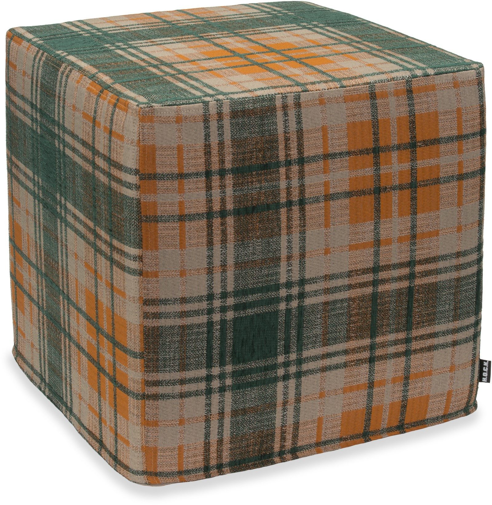 H.O.C.K. Sitzwürfel H.O.C.K. Eddy Hocker 45x45x45cm grün / orange terra very british, Hocker: Bequem, vielseitig, Wohnzimmer & Schlafzimmer