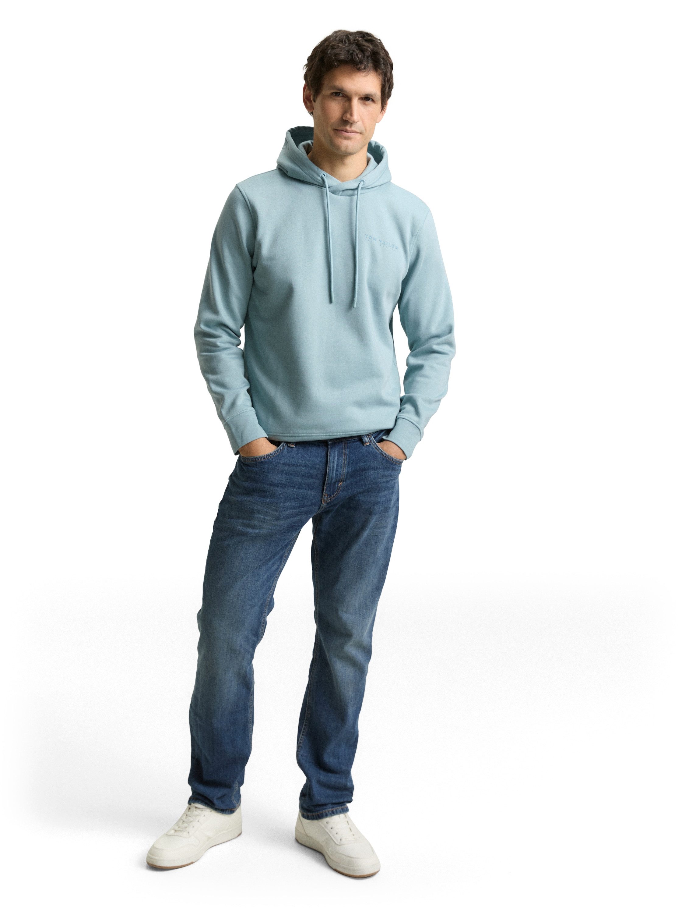 TOM TAILOR Hoodie mit Logo Stickerei